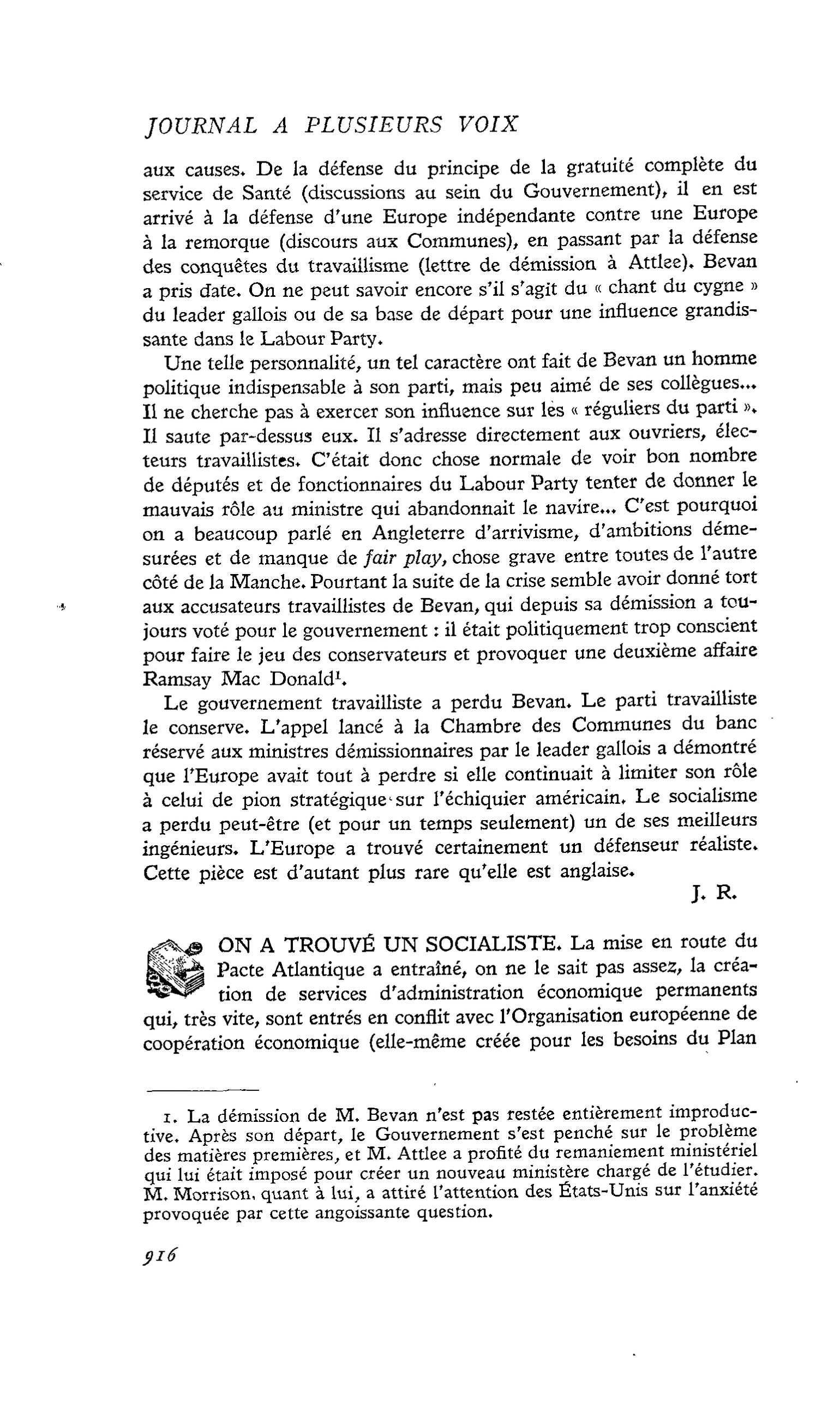 On a trouvé un socialiste