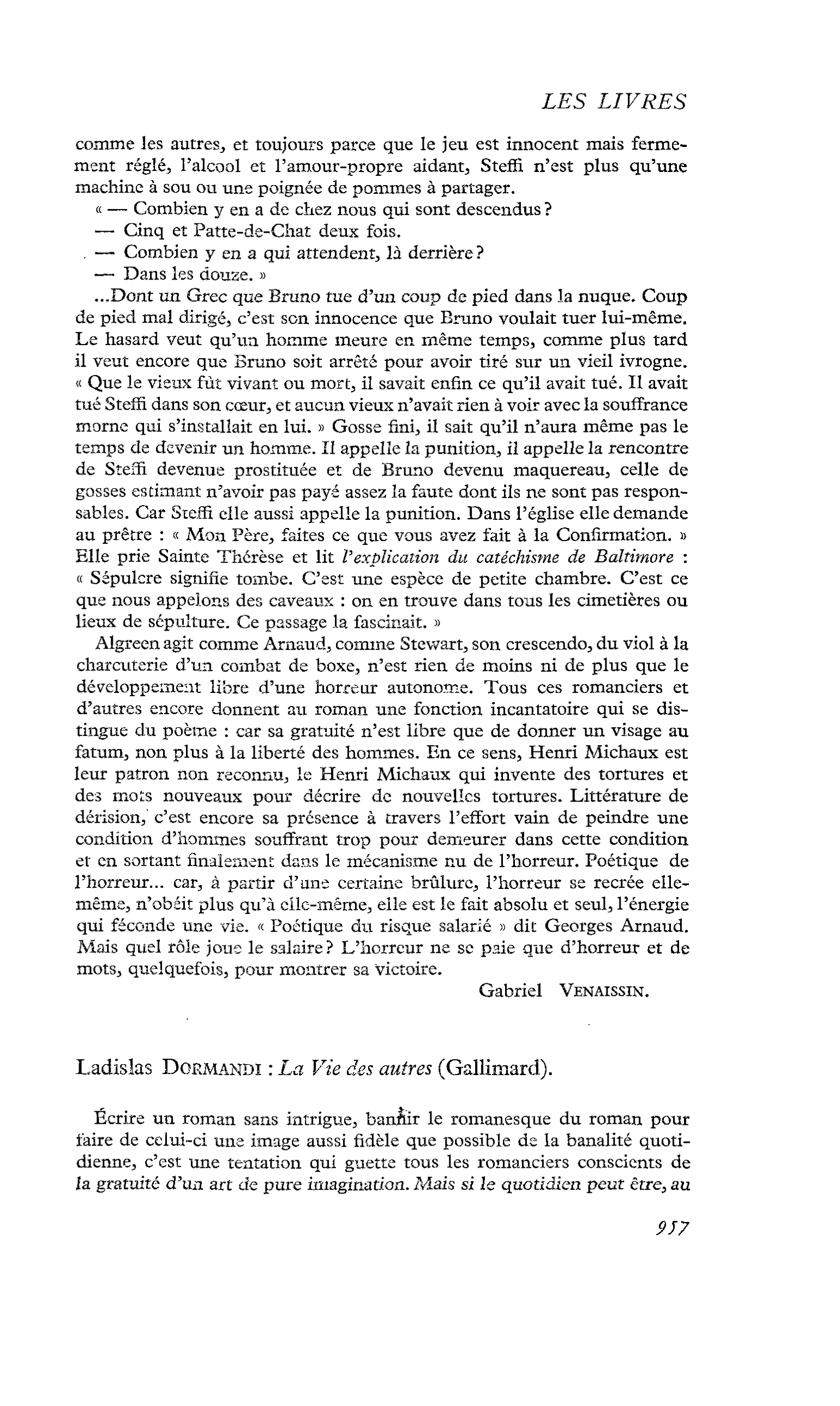 Ladislas Dormandi : La Vie des autres