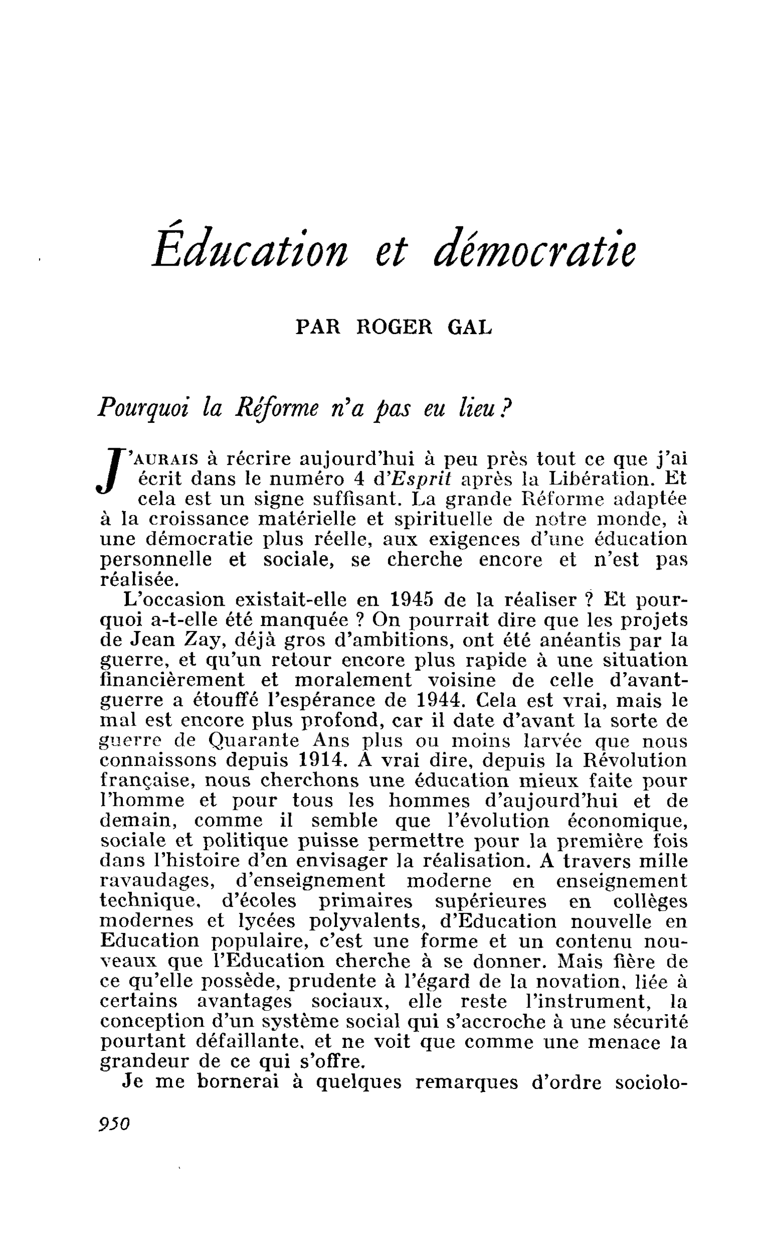 Éducation et démocratie