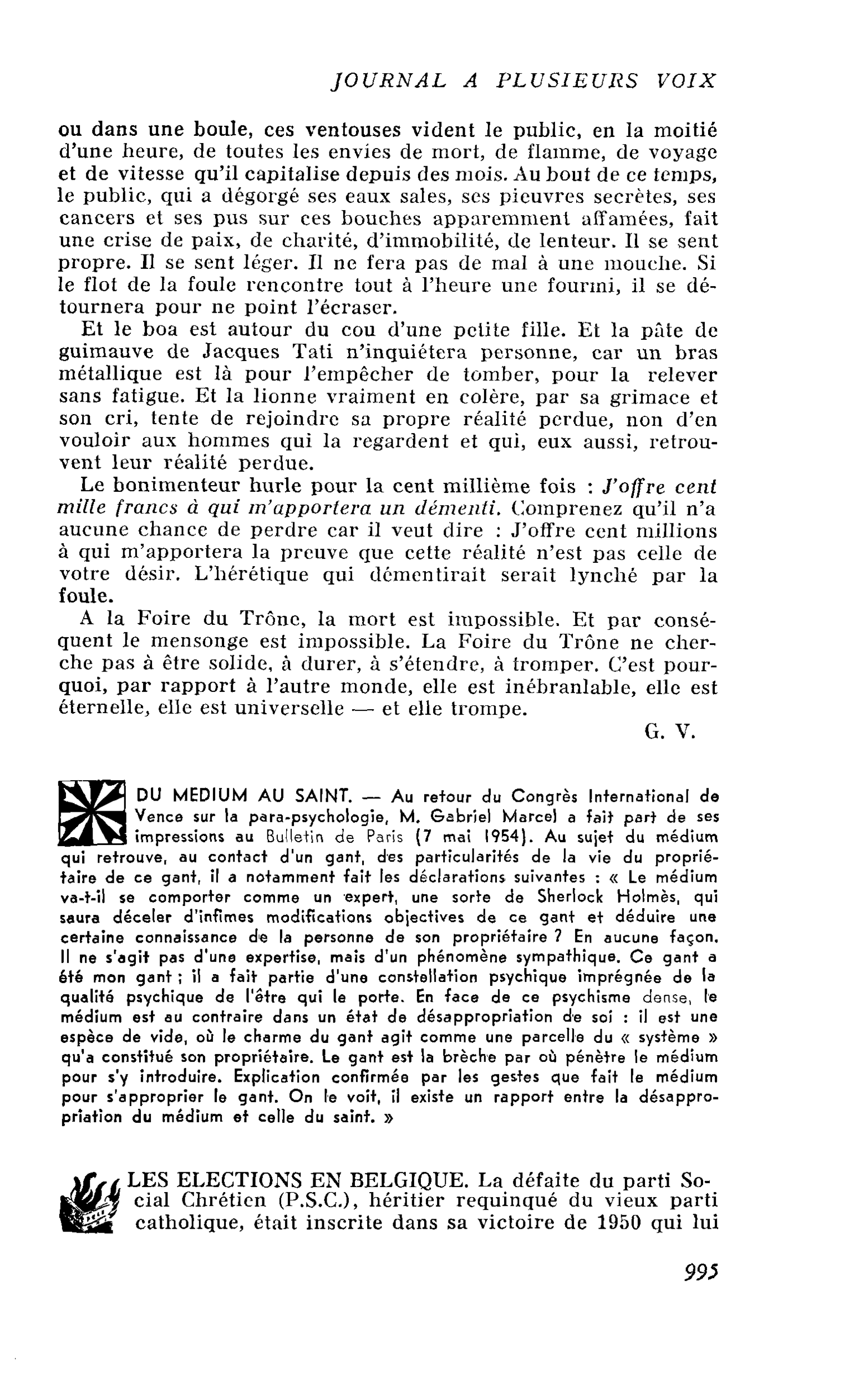 DU MÉDIUM AU SAINT