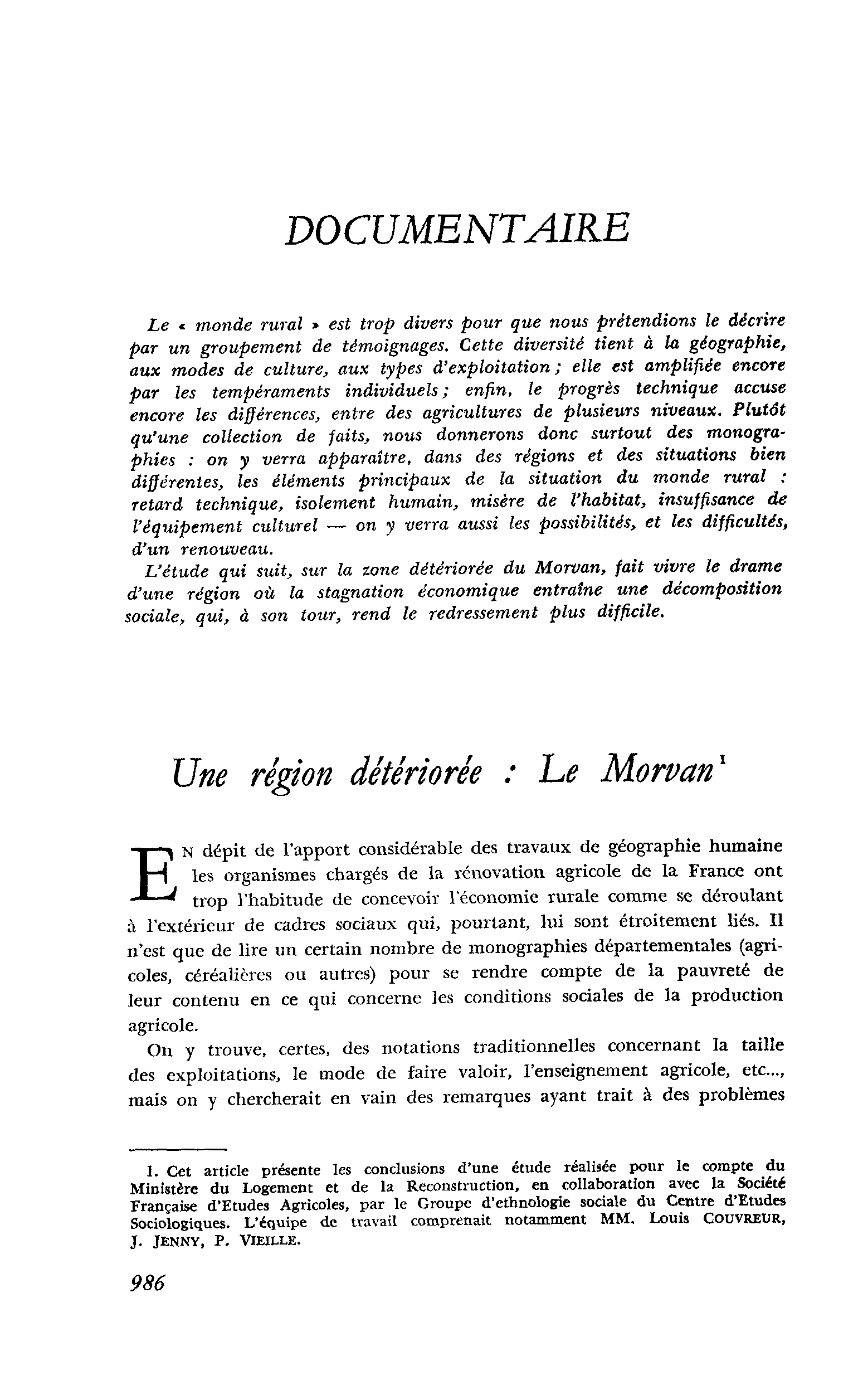 DOCUMENTAIRE