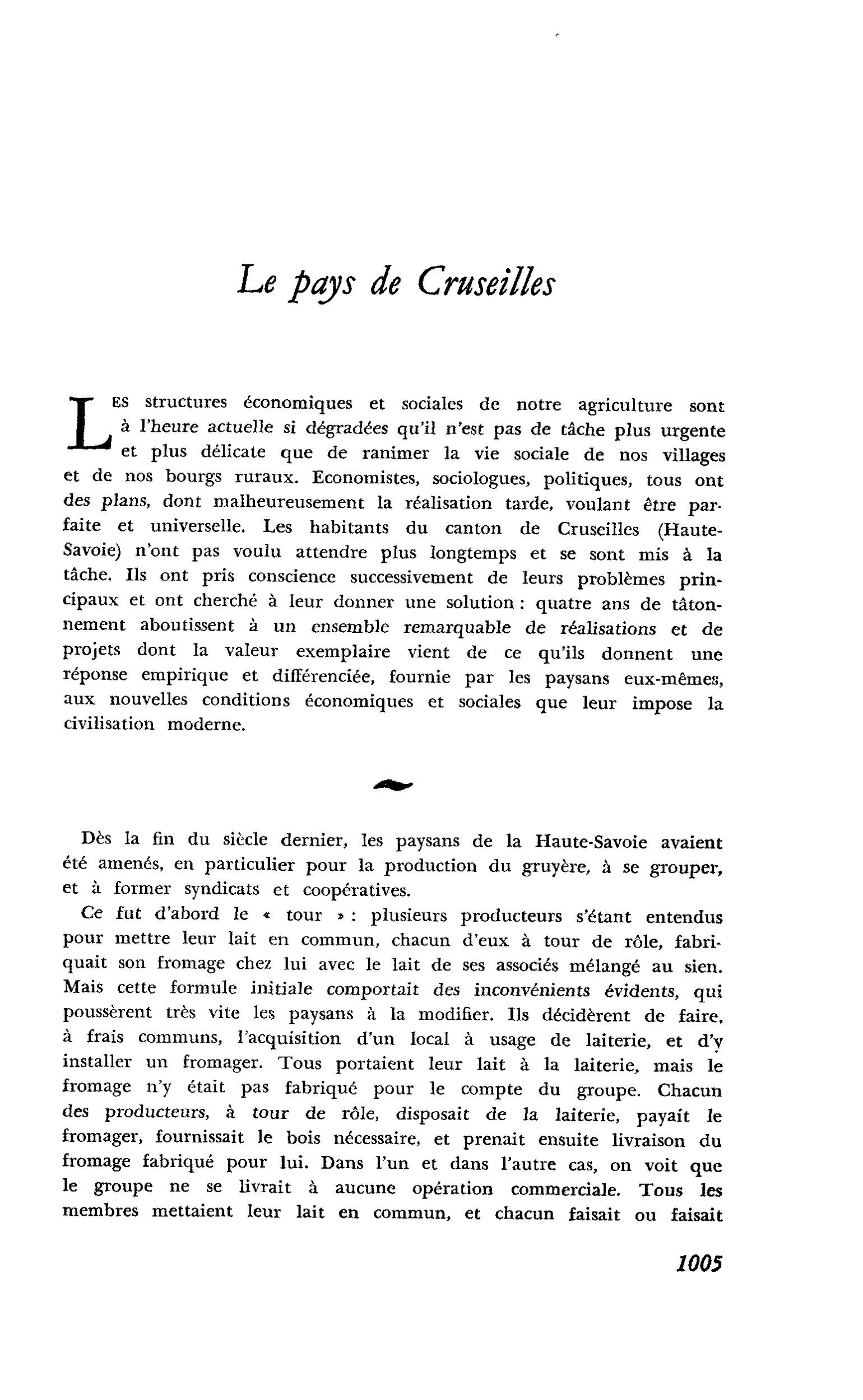 Le pays de Cruseilles