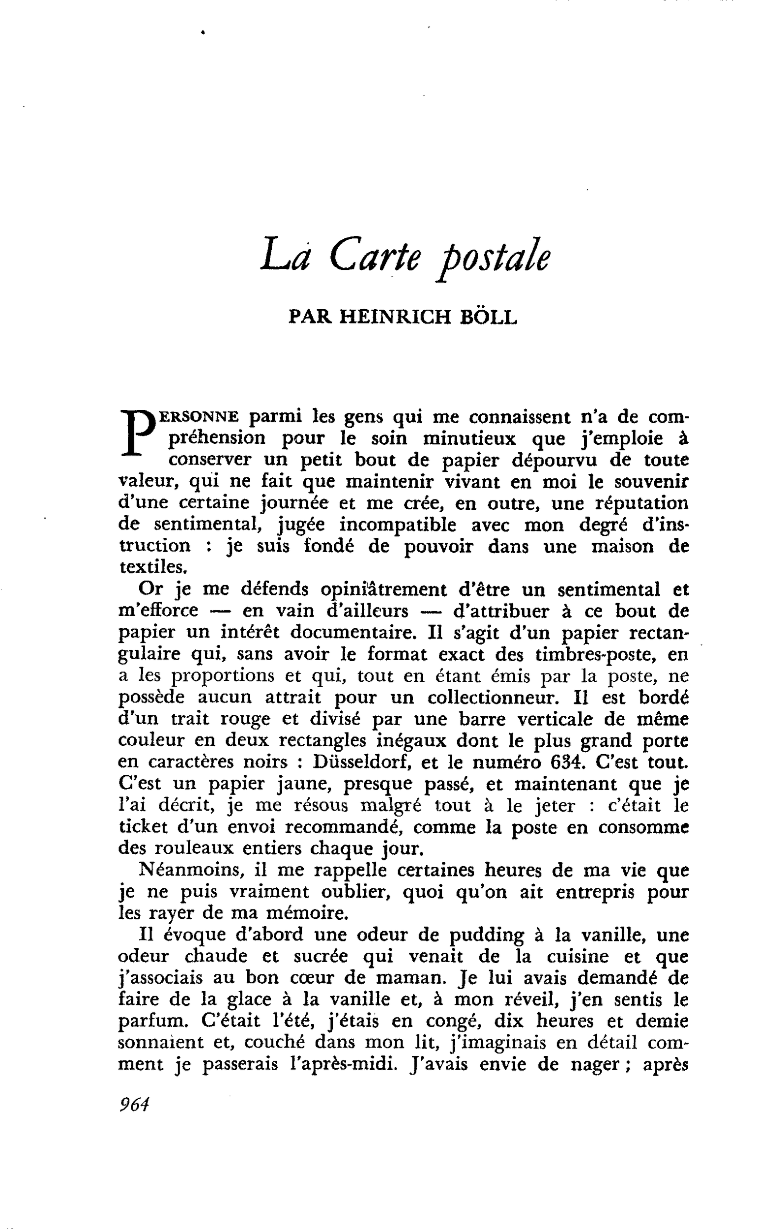 La Carte postale