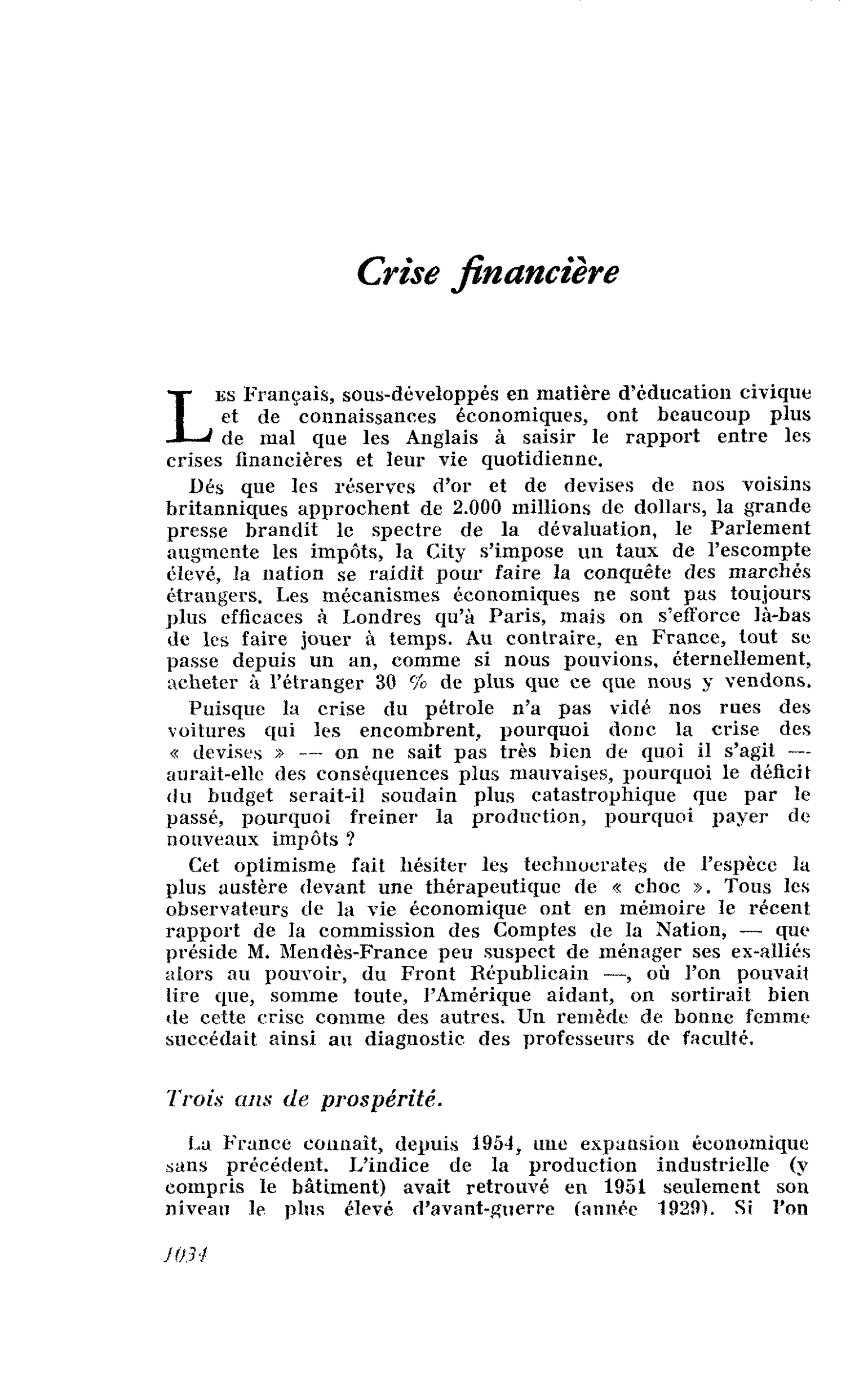 Crise financière