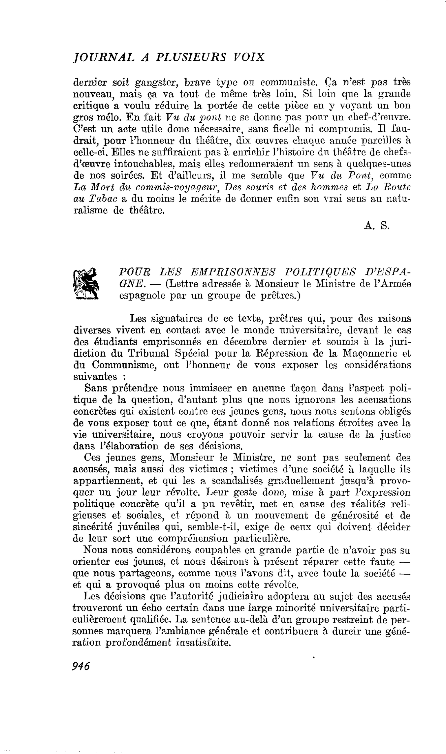 POUR LES EMPRISONNES POLITIQUES D’ESPAGNE