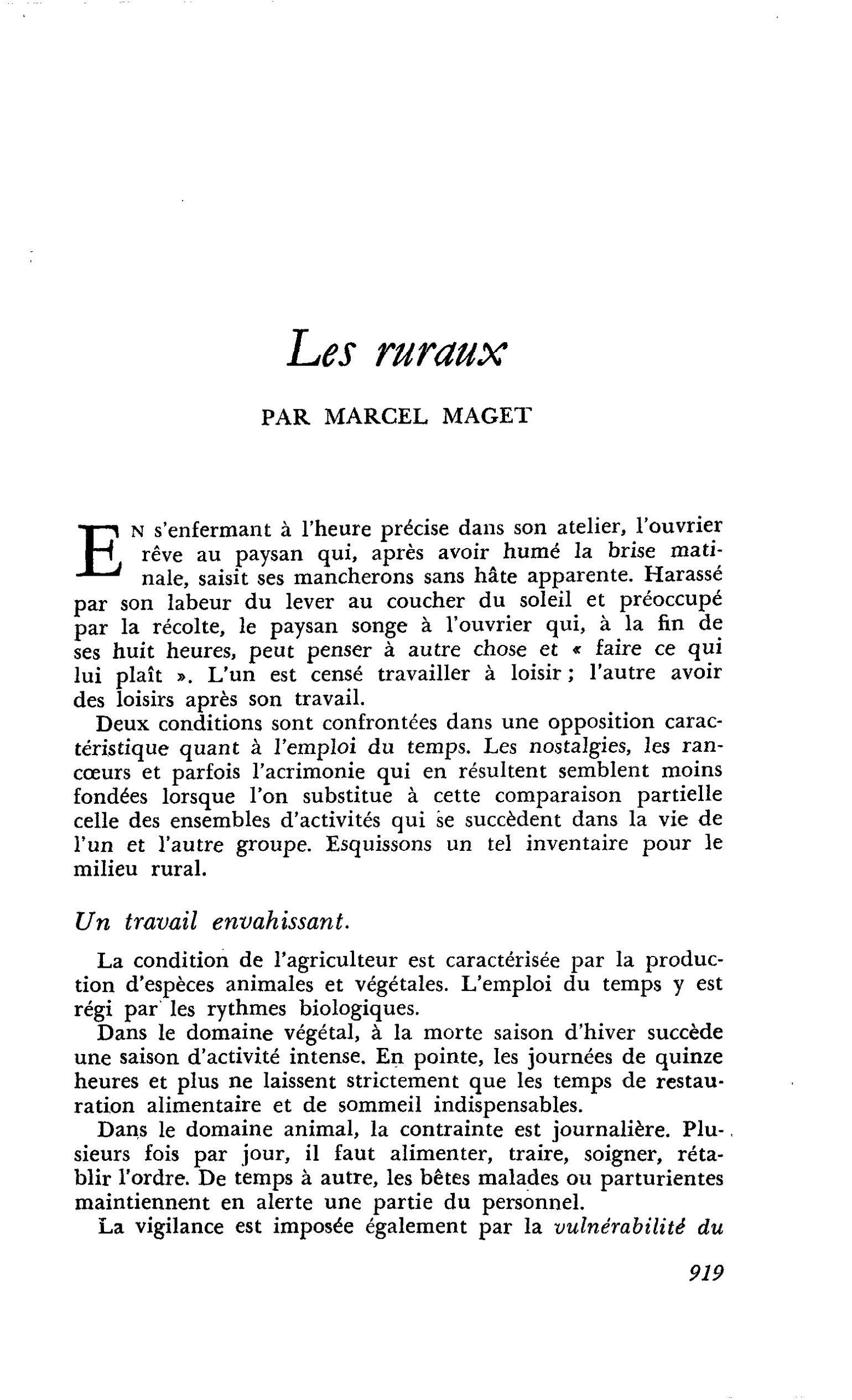 Les ruraux