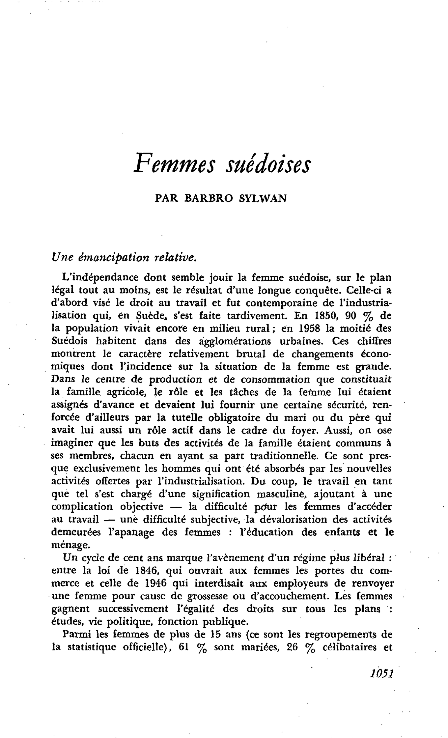 Femmes suédoises