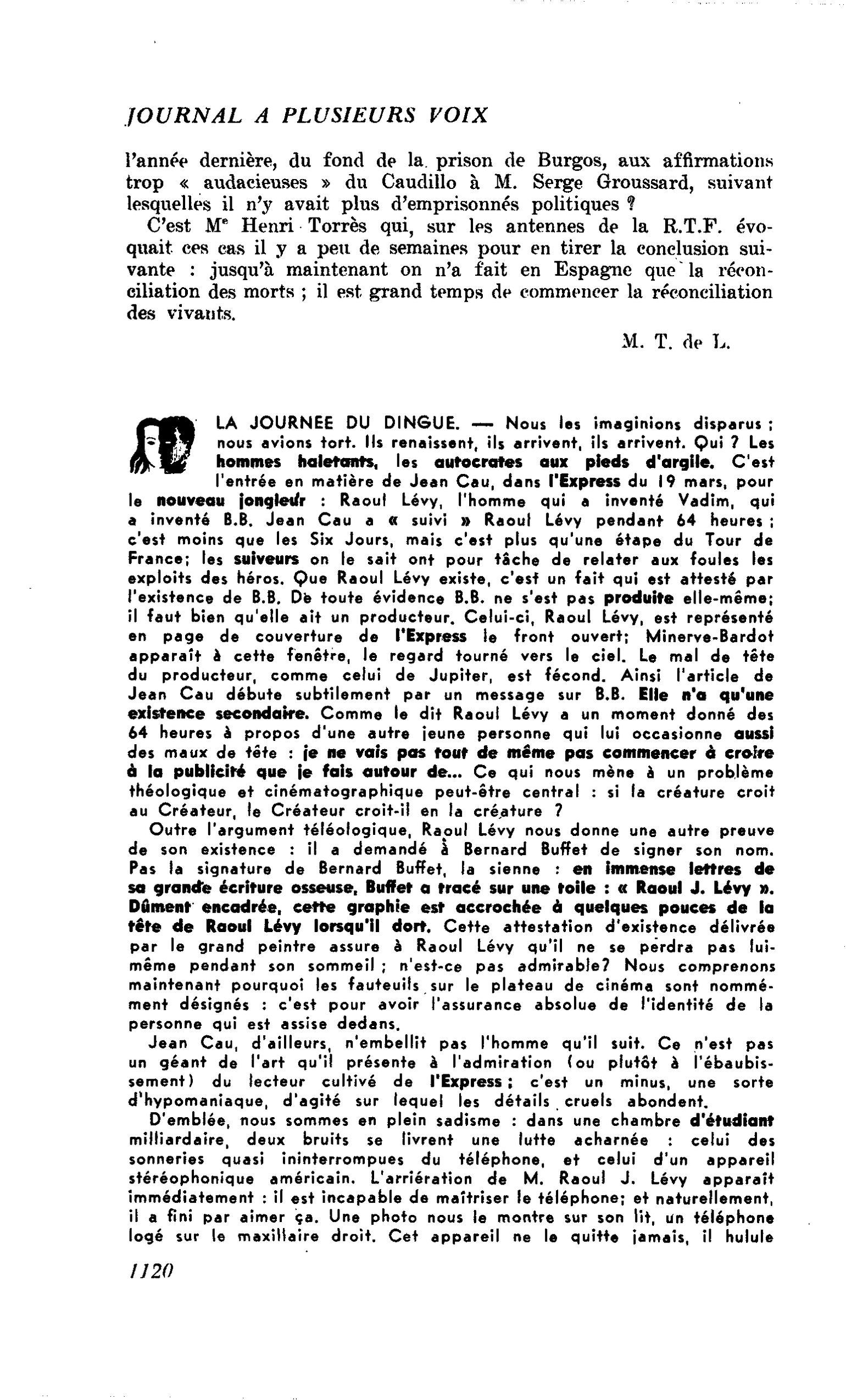 LA JOURNEE DU DINGUE