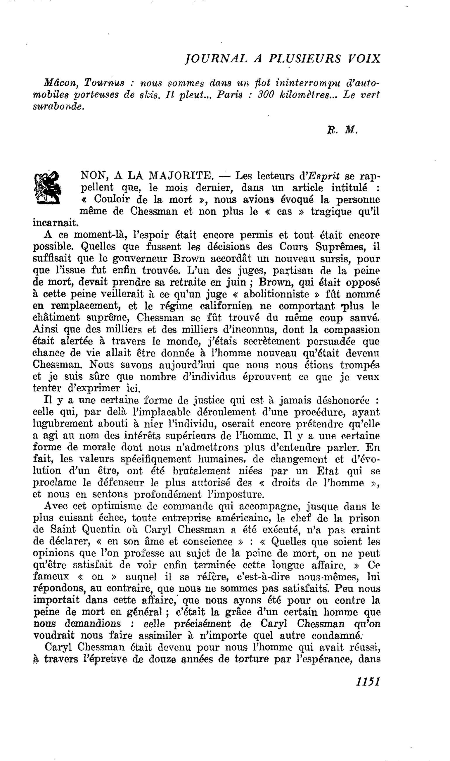 NON, A LA MAJORITE