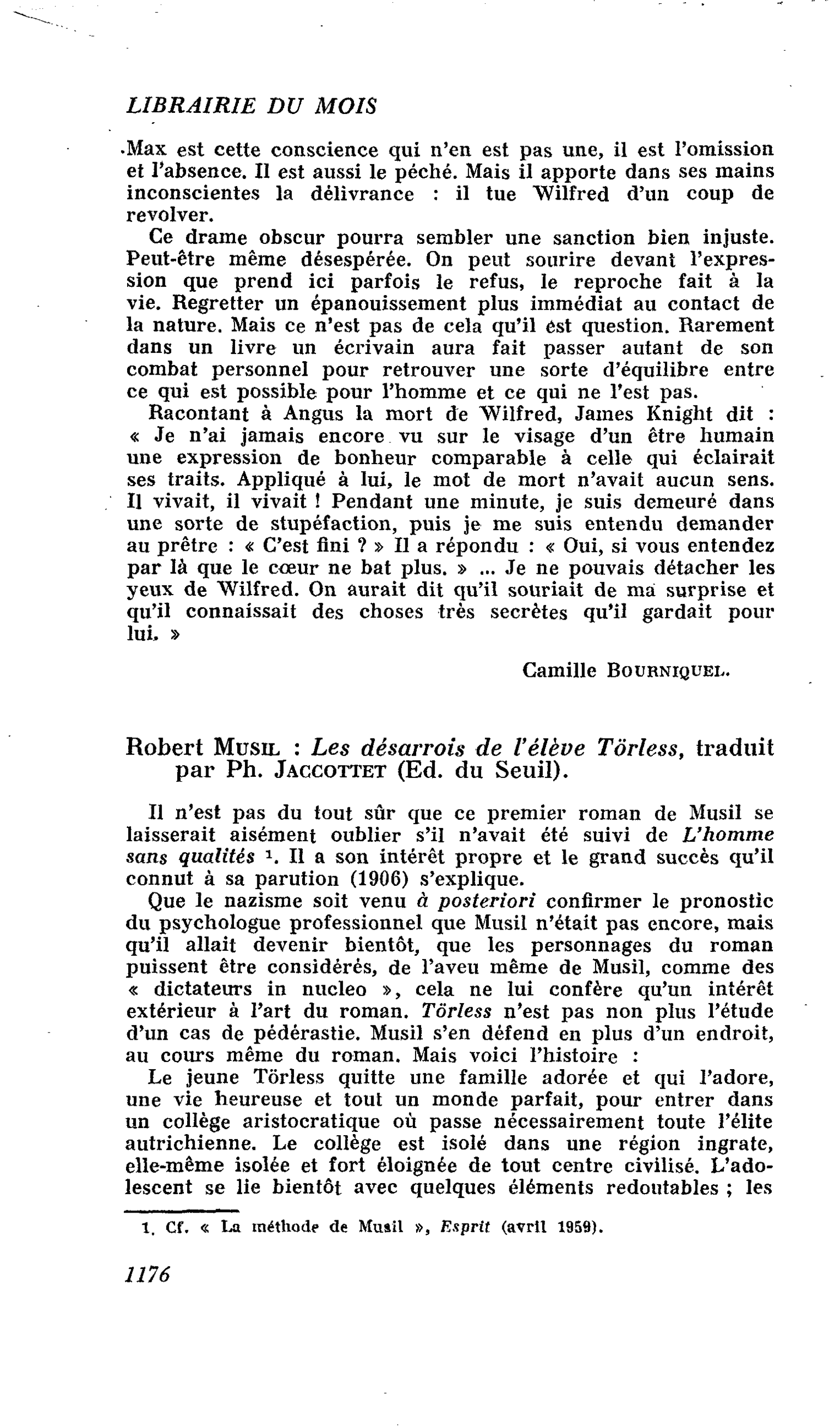 Robert Musil : Les désarrois de l’élève Tôrless