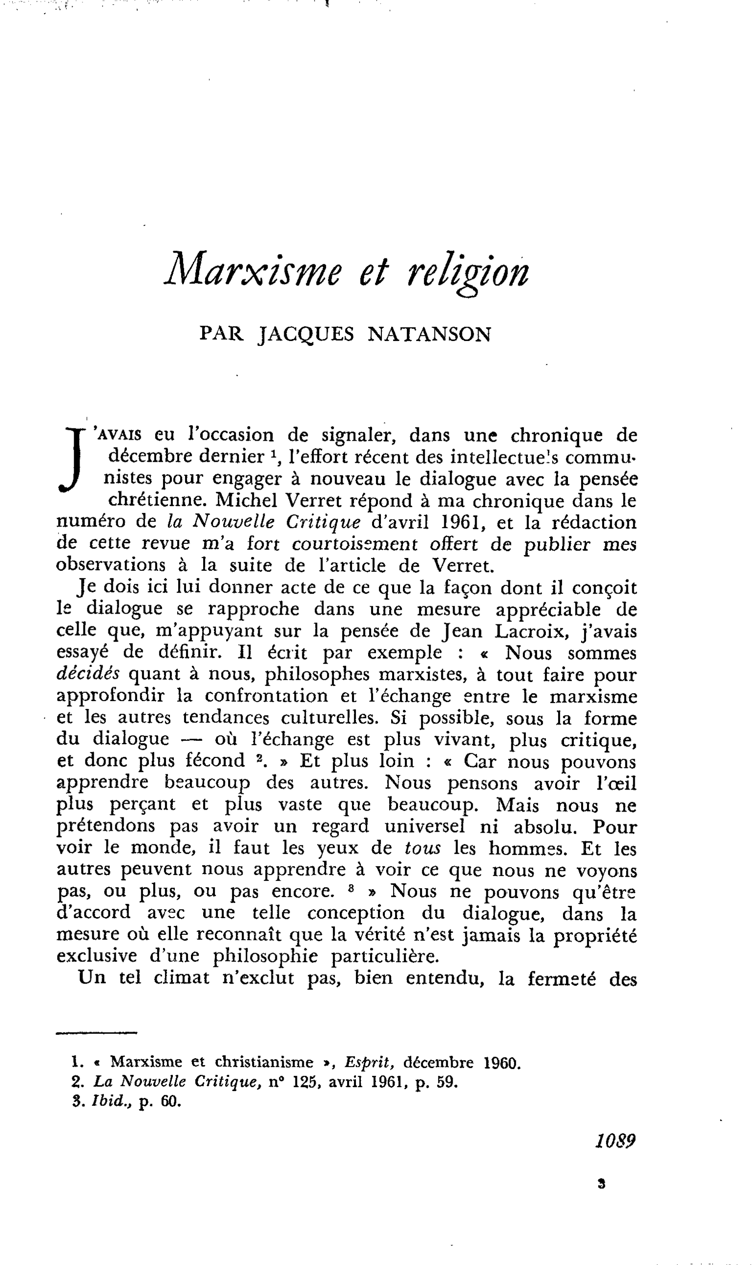 Marxisme et religion