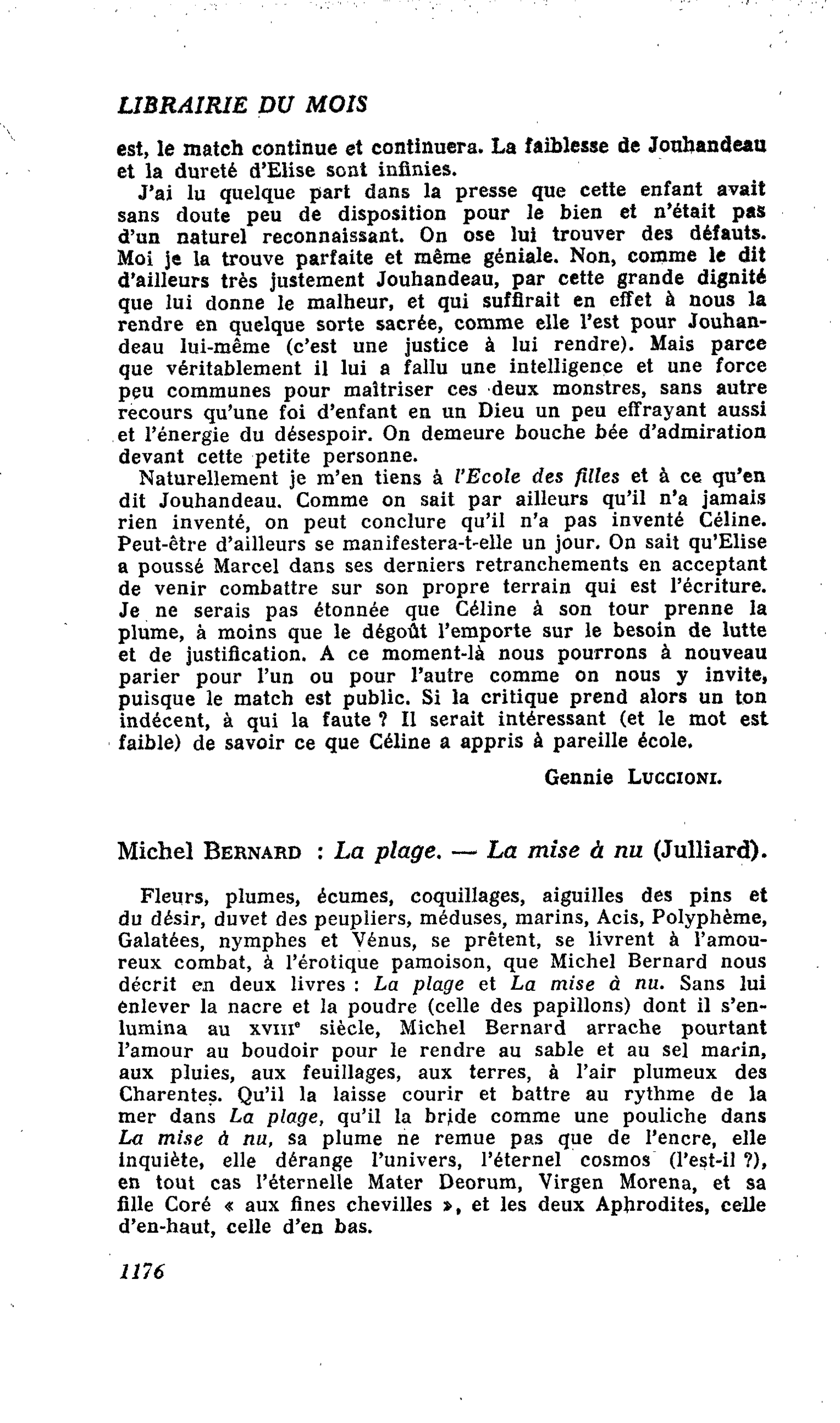 Michel Bernard : La plage. ? La mise à nu