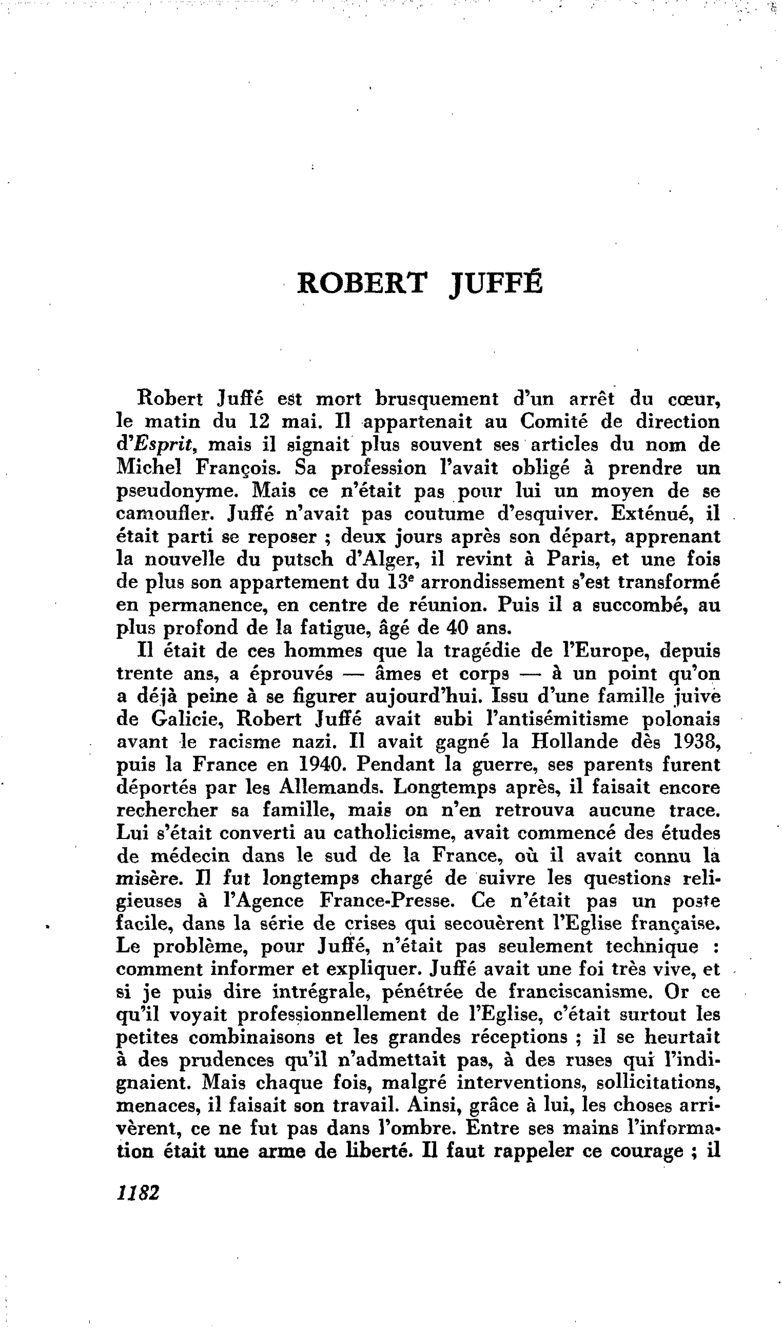 ROBERT JUFFÉ