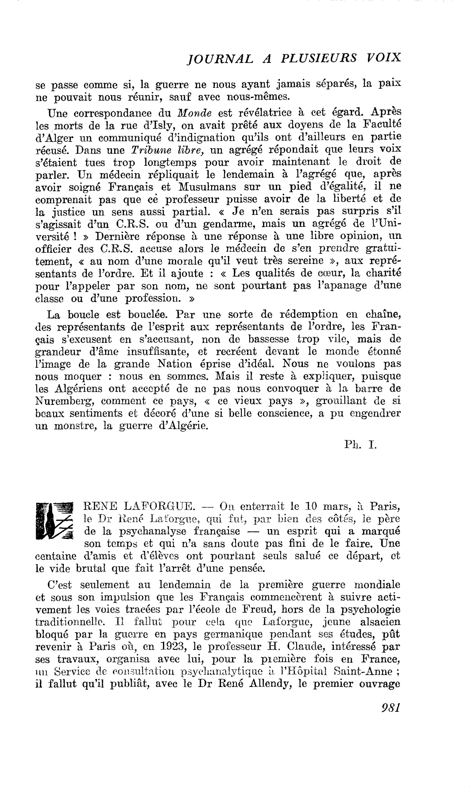 RENE LAFORGUE