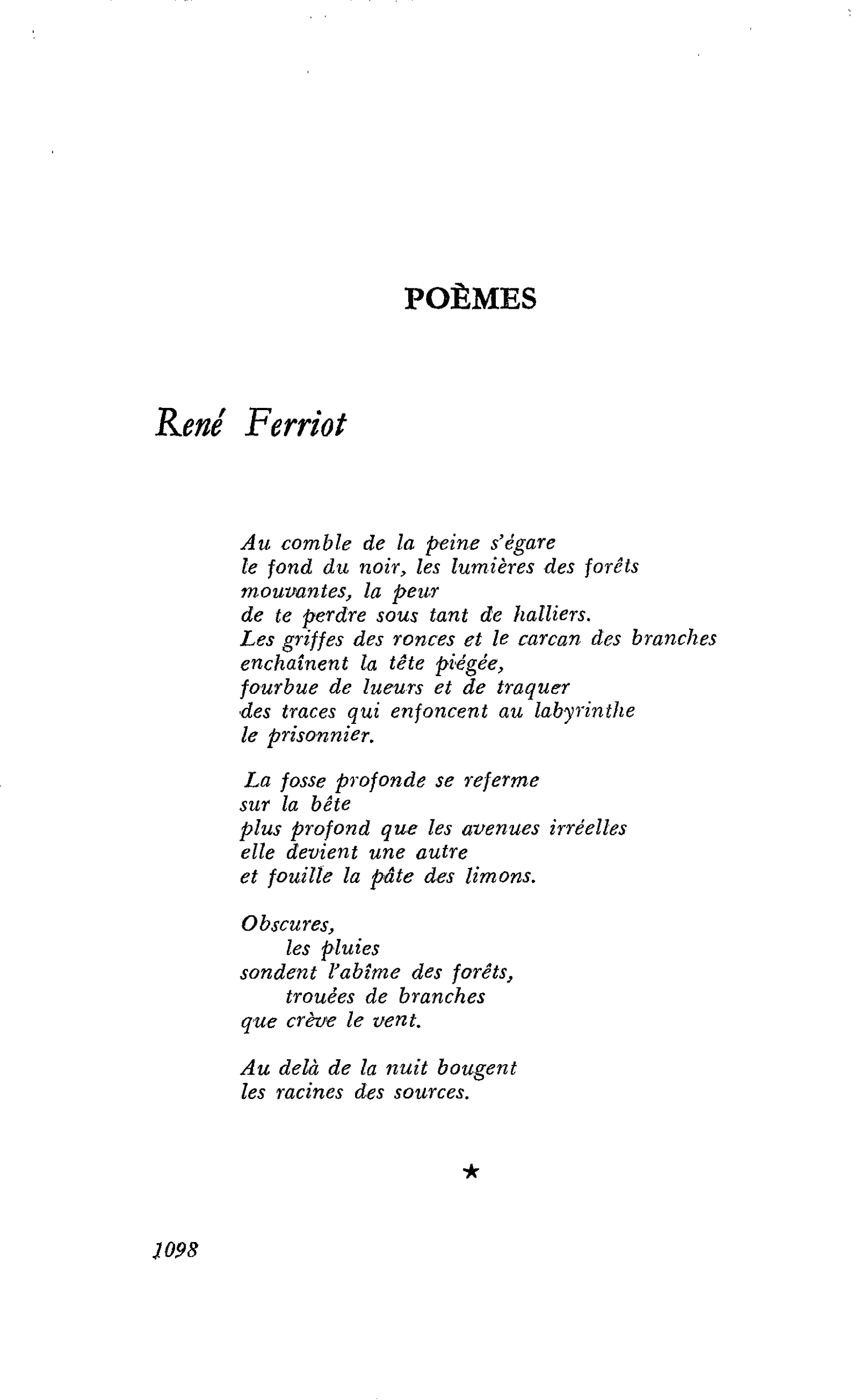 L’Europe et la Nation. POÈMES : René Ferriot