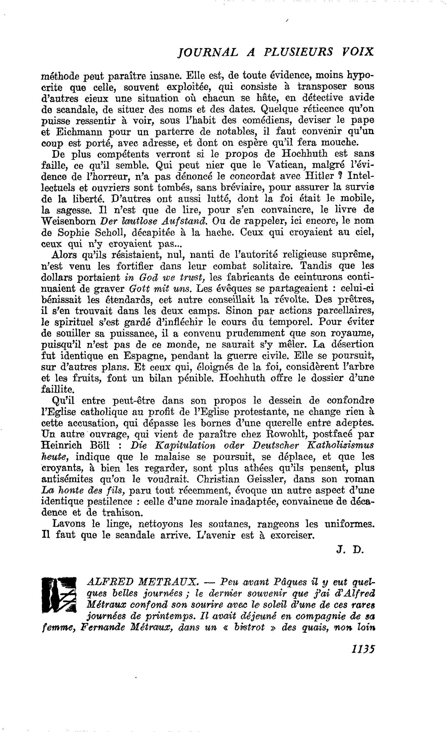 ALFRED METRAUX