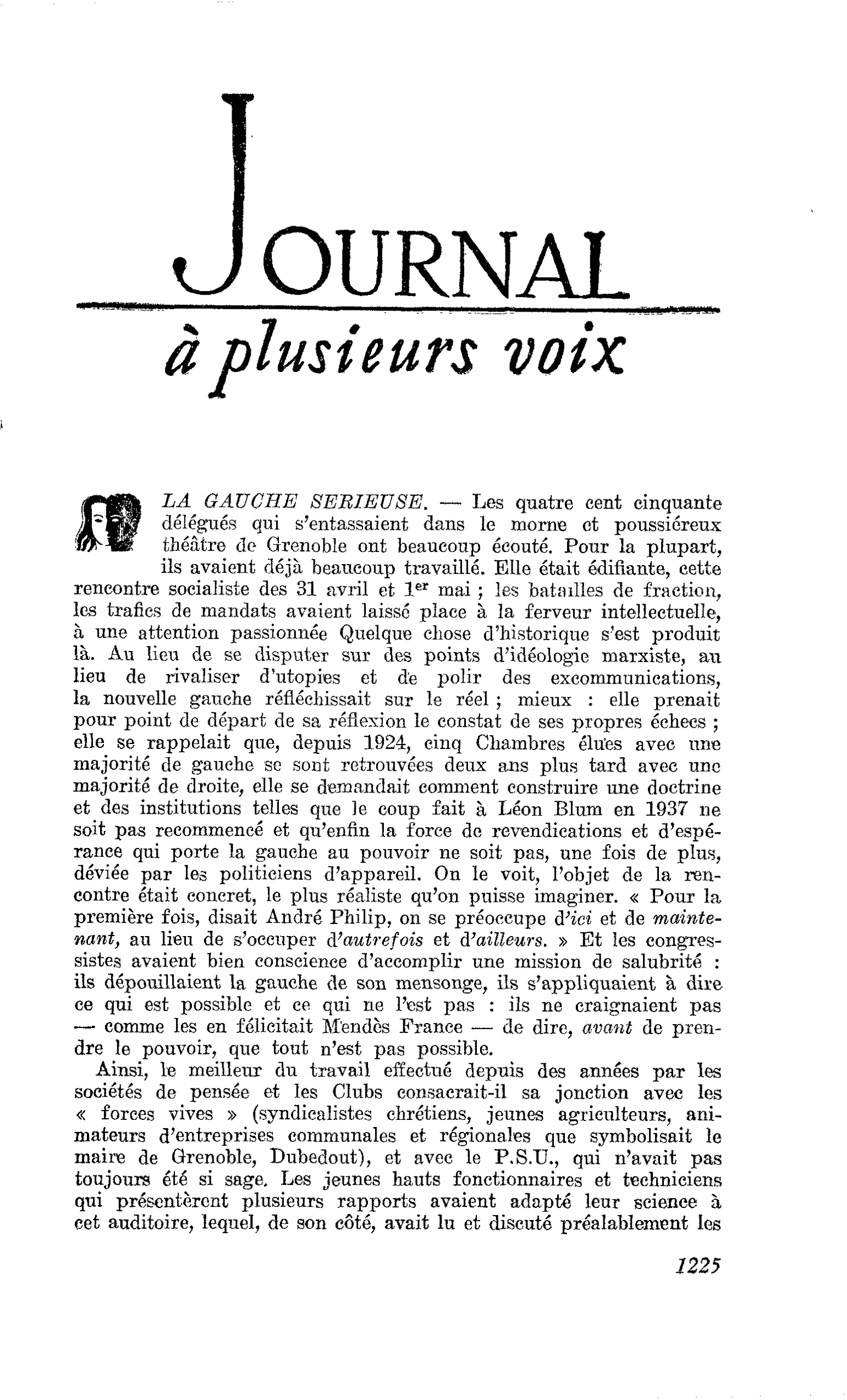 LA GAUCHE SERIEUSE
