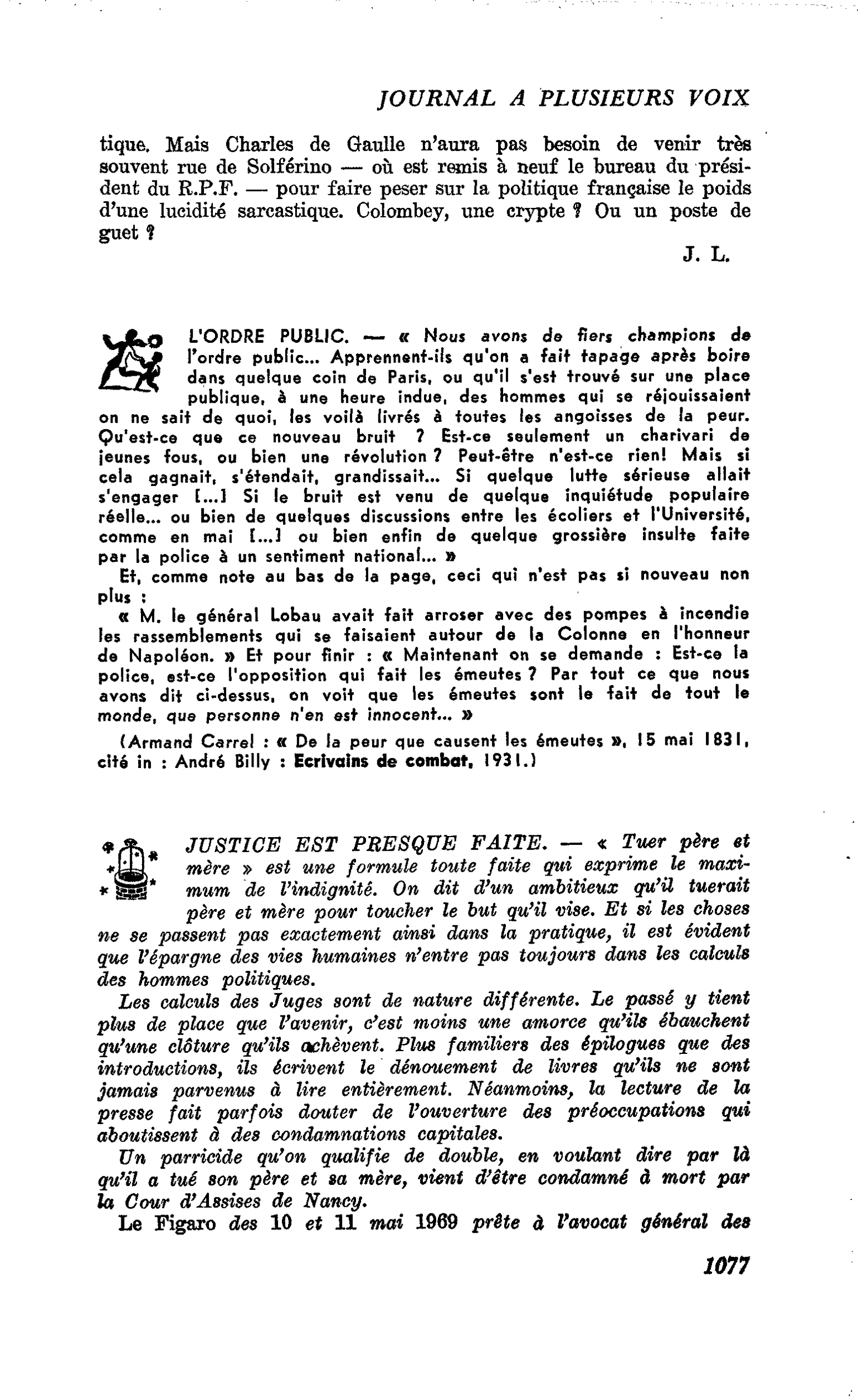 L’ORDRE PUBLIC