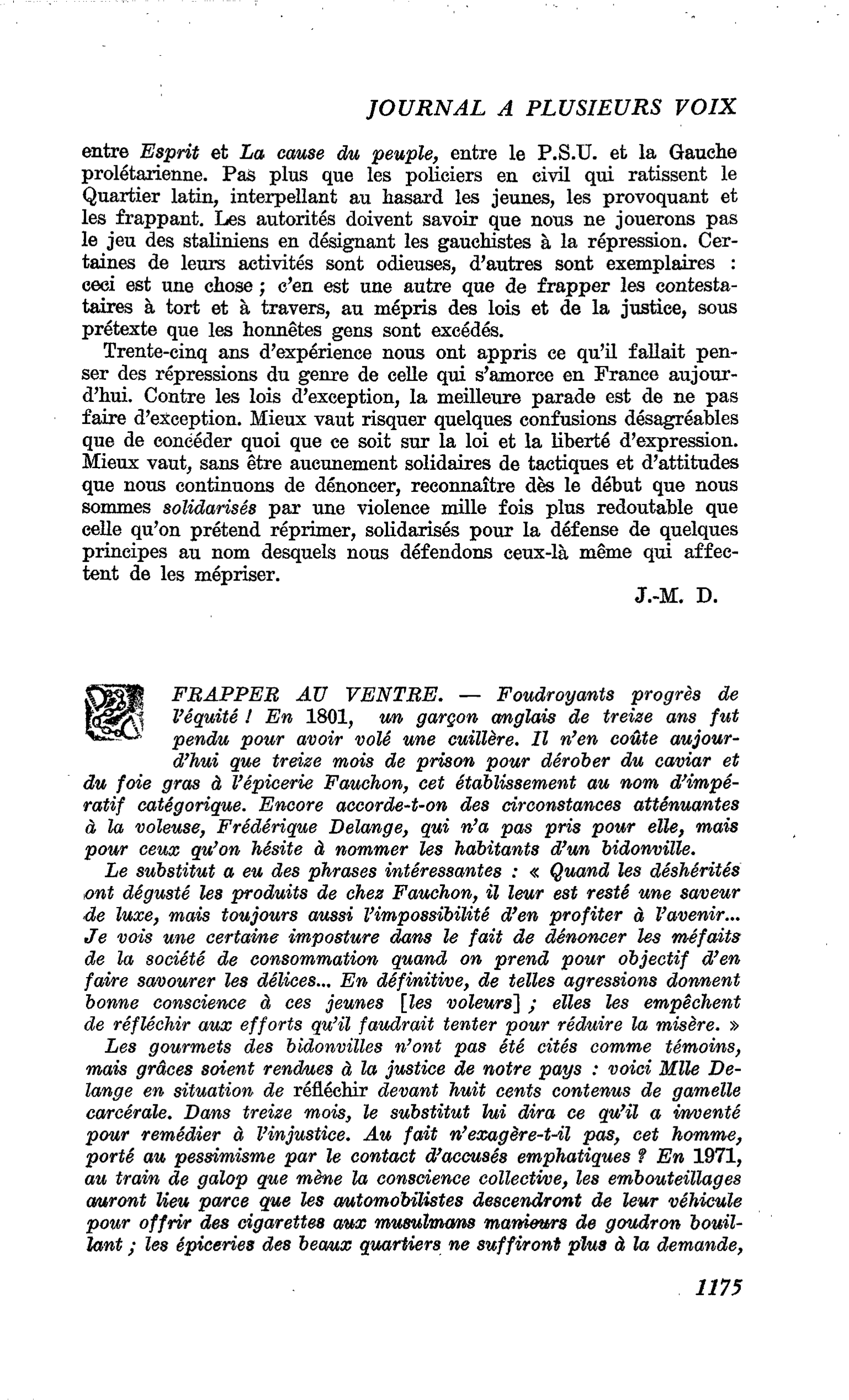 FRAPPER AU VENTRE