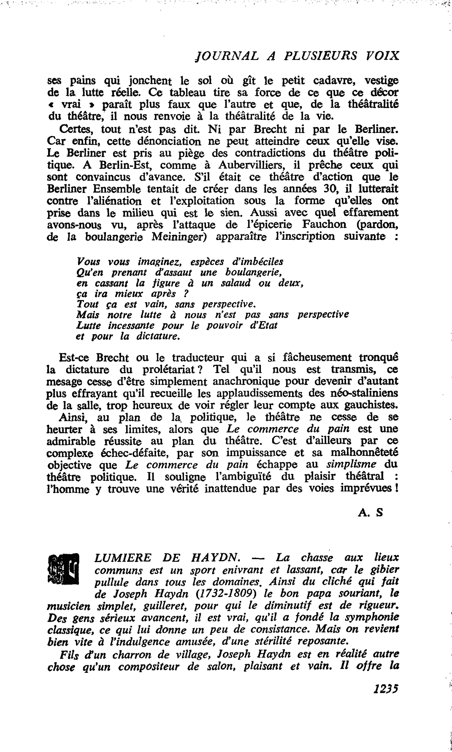 LUMIERE DE HAYDN