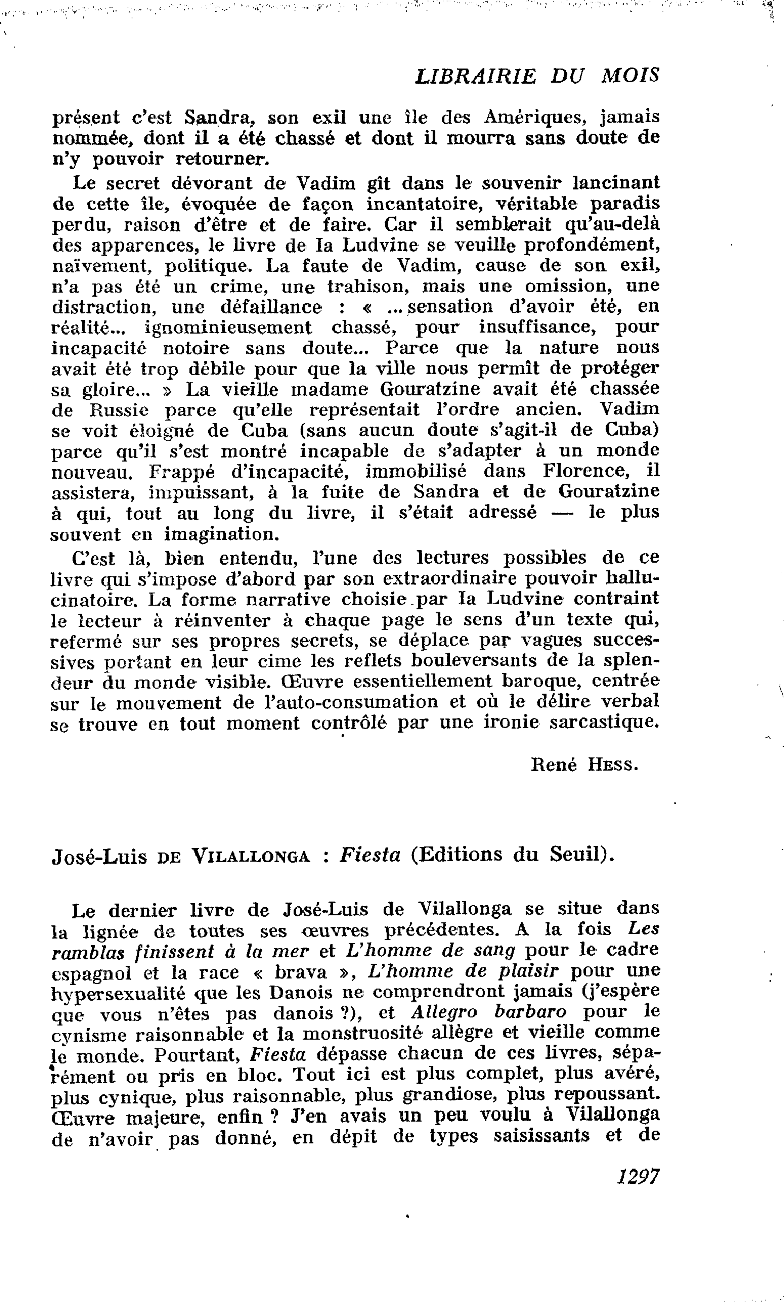 José-Luis de Vilallonga : Fiesta