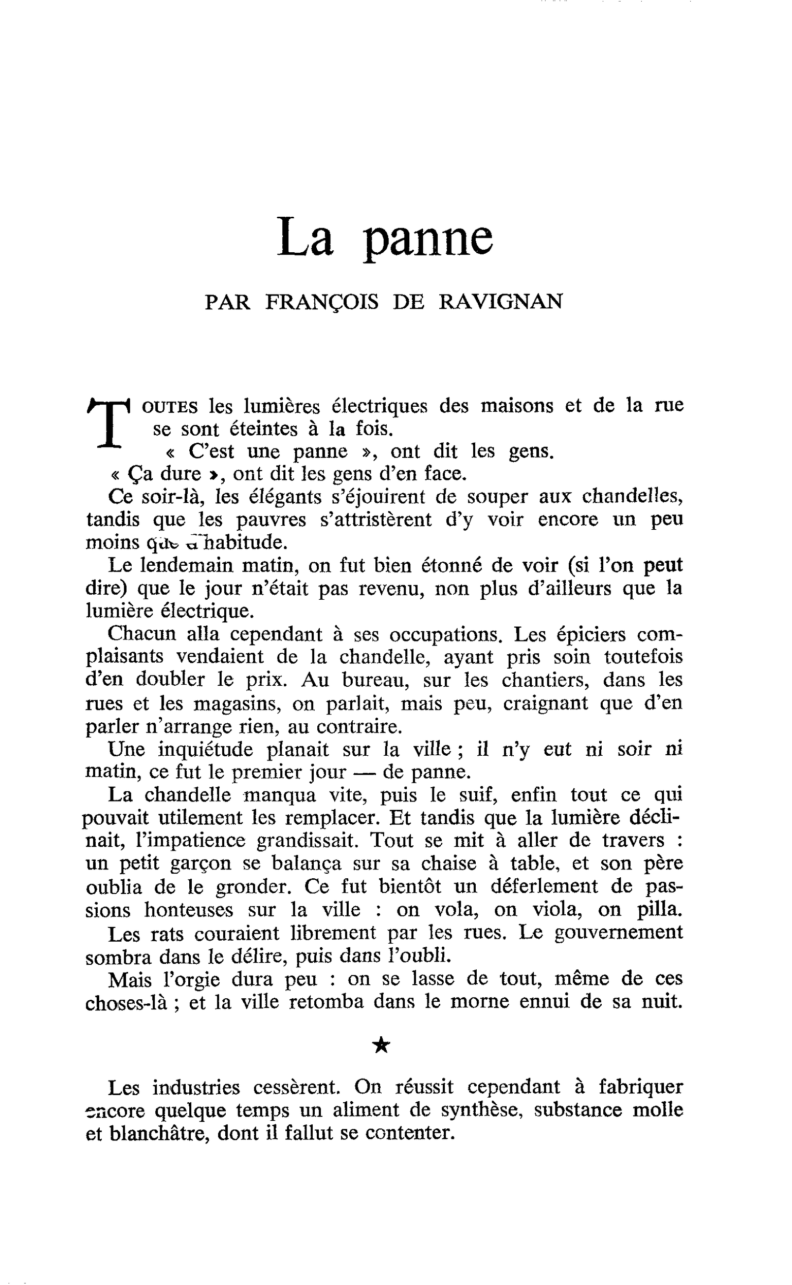 La panne