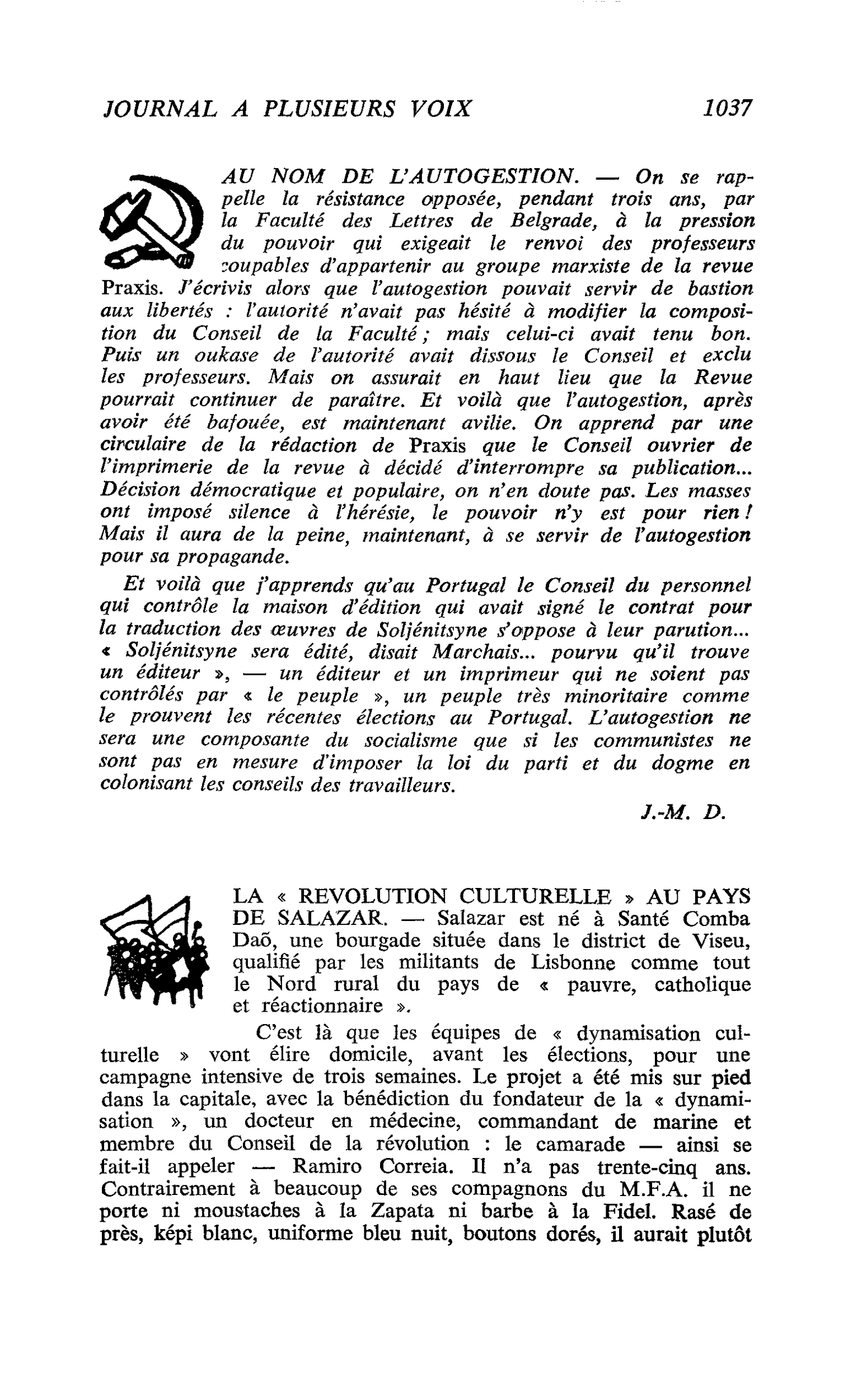AU NOM DE L’AUTOGESTION