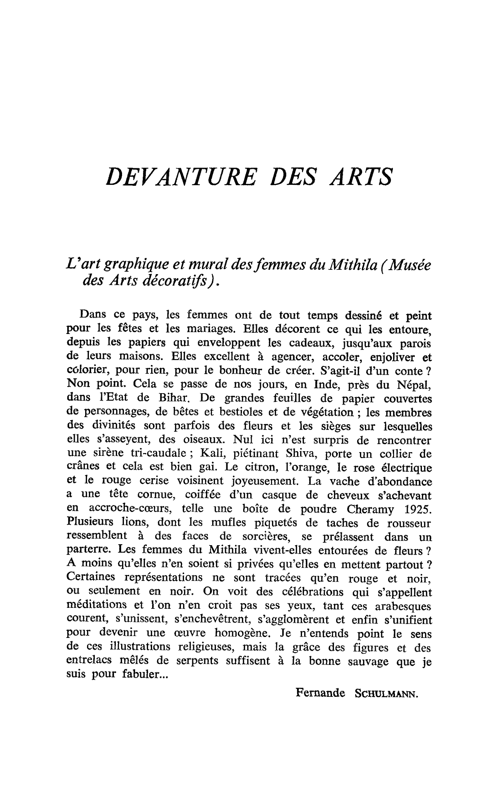 L’art graphique et mural des femmes du Mithila (Musée des Arts décoratifs)