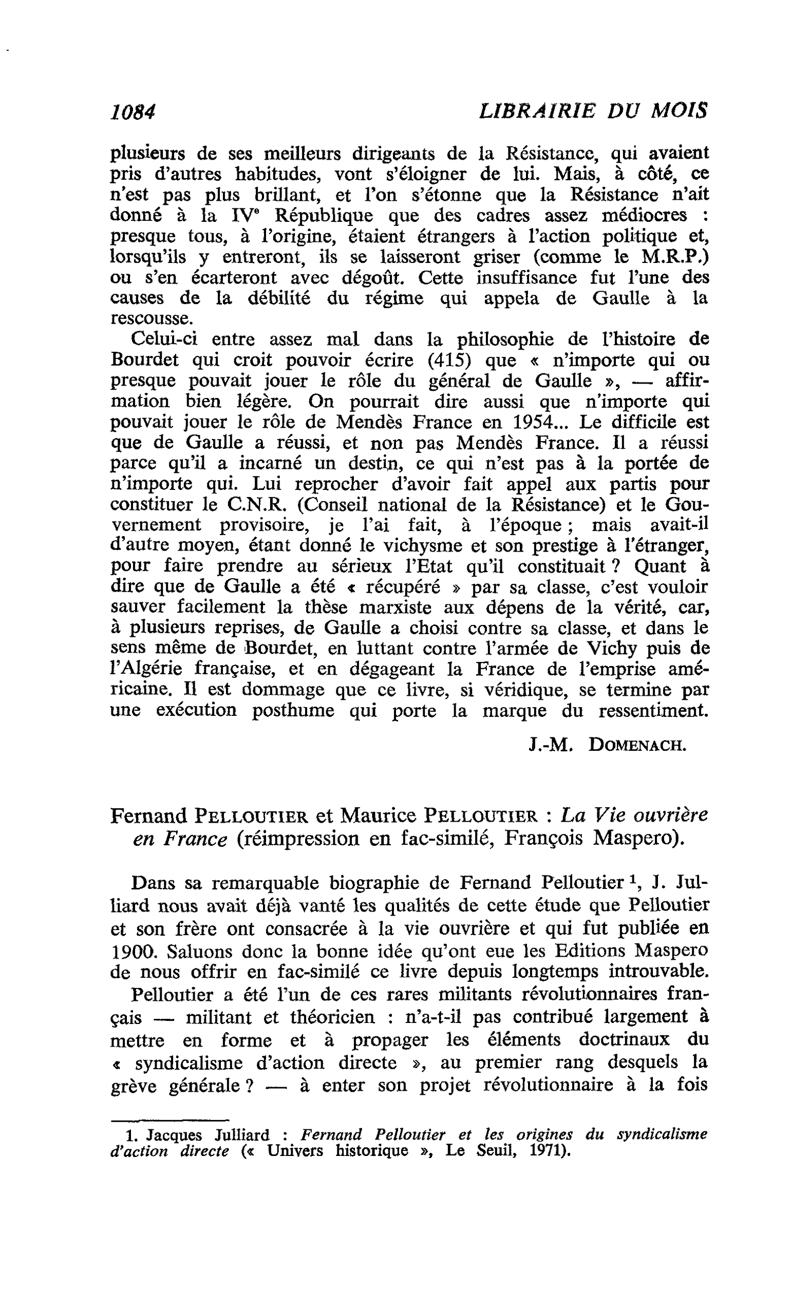 Fernand Pelloutier et Maurice Pelloutier : La Vie ouvrière en France
