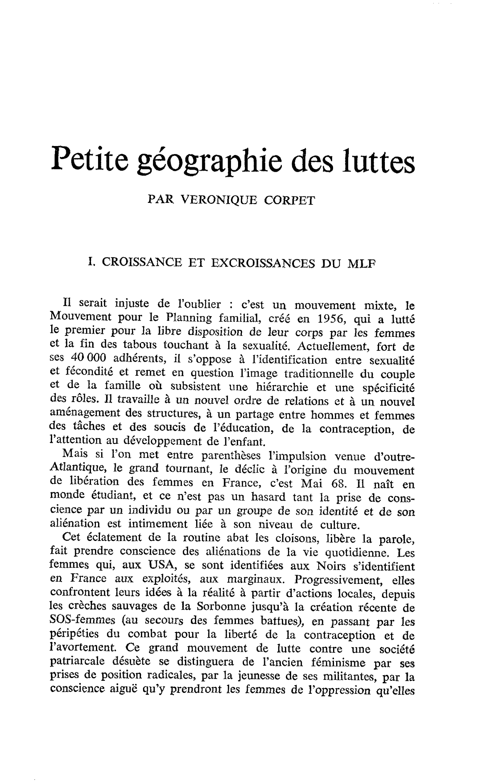 Petite géographie des luttes