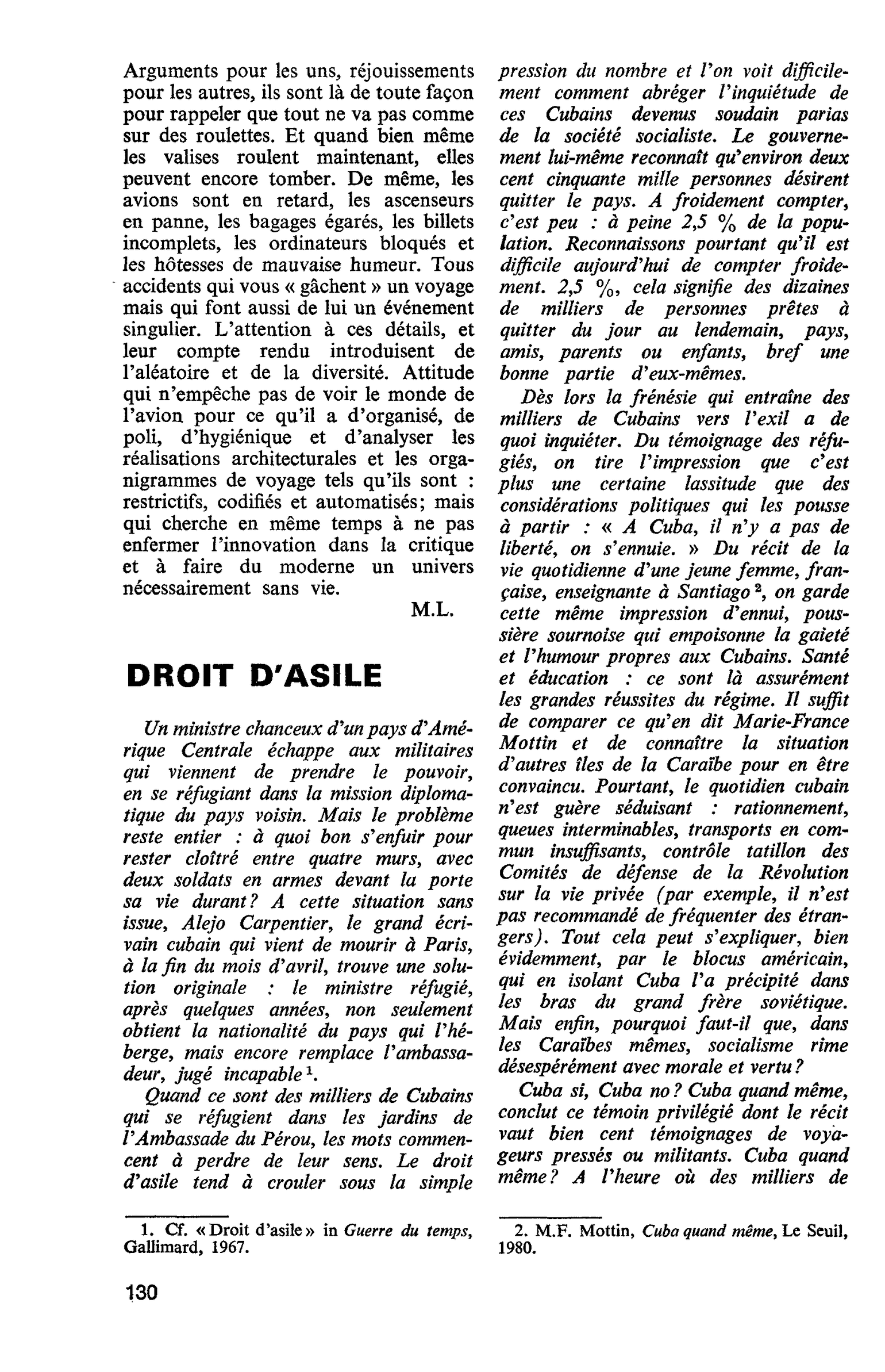 DROIT D’ASILE