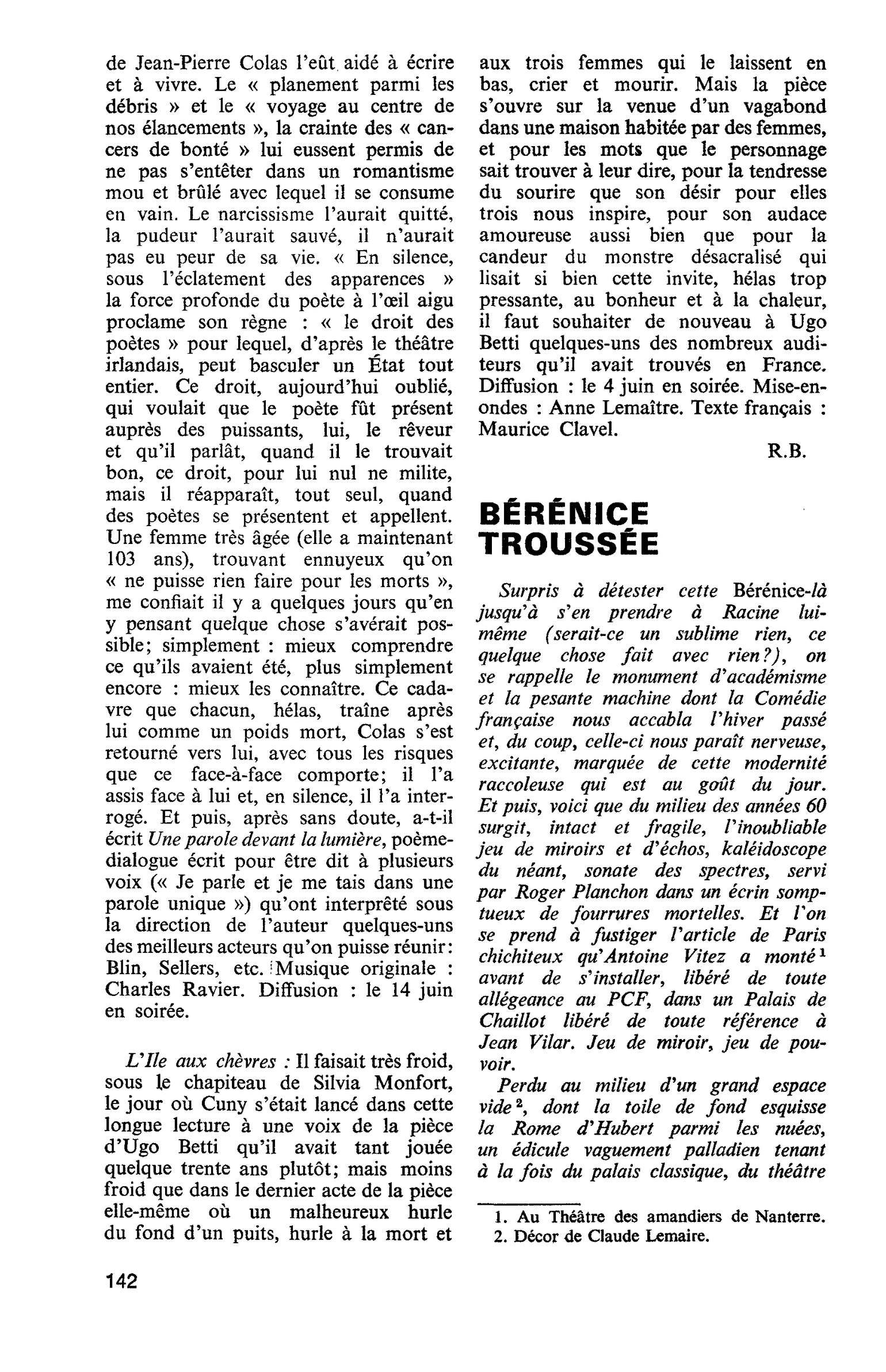 BÉRÉNICE TROUSSÉE