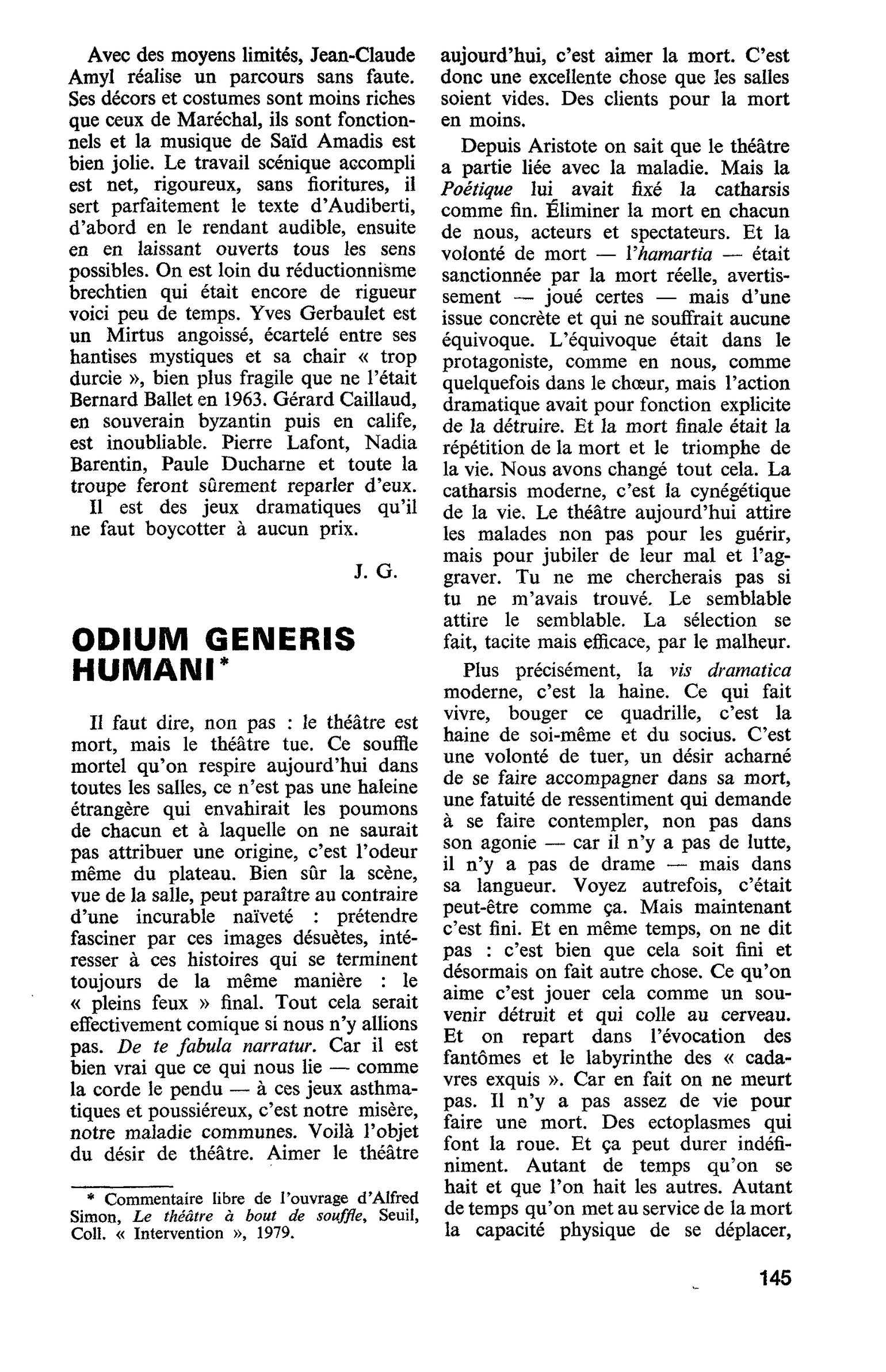 ODIUM GENERIS HUMANI