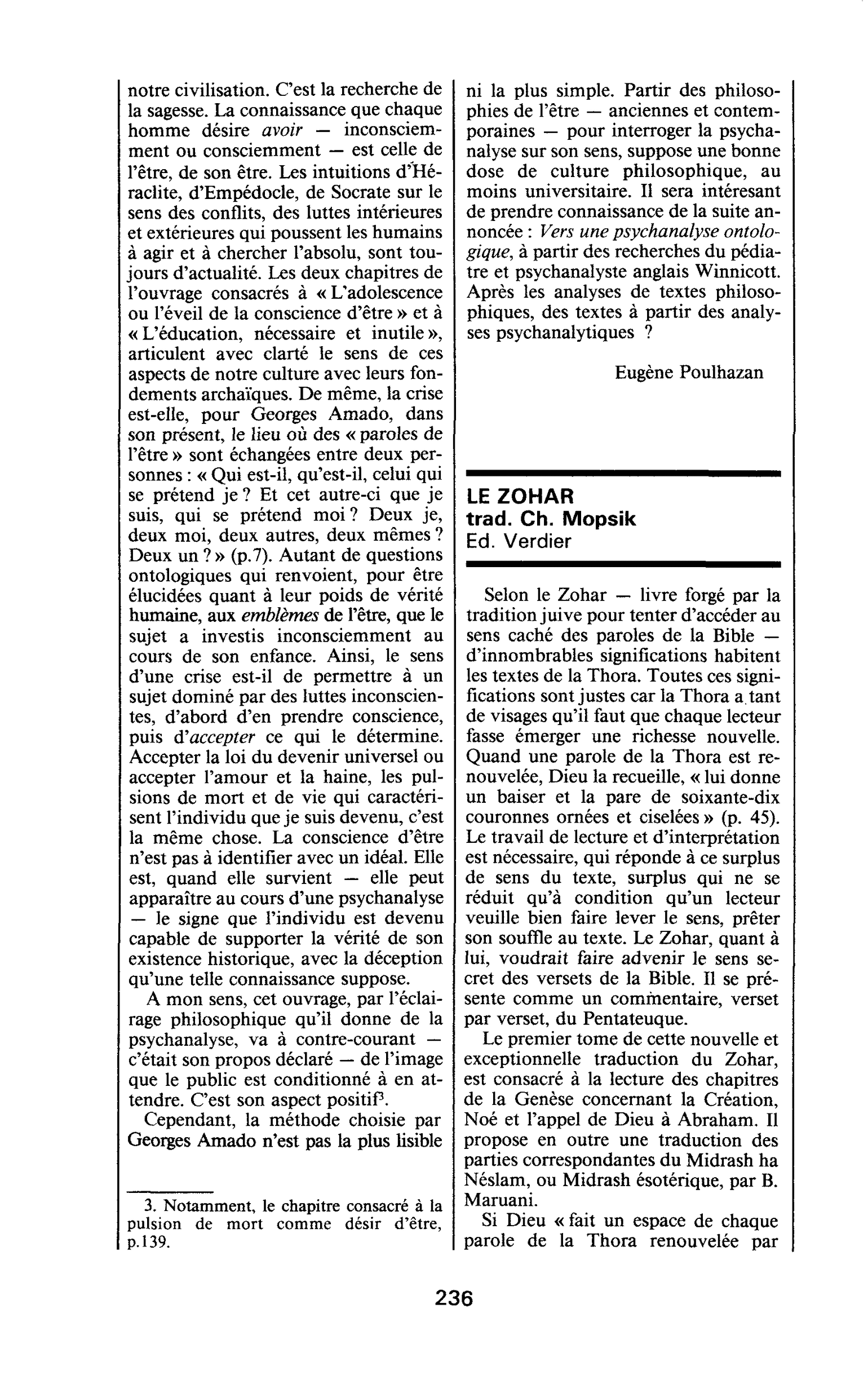 LE ZOHAR trad. Ch. Mopsik
