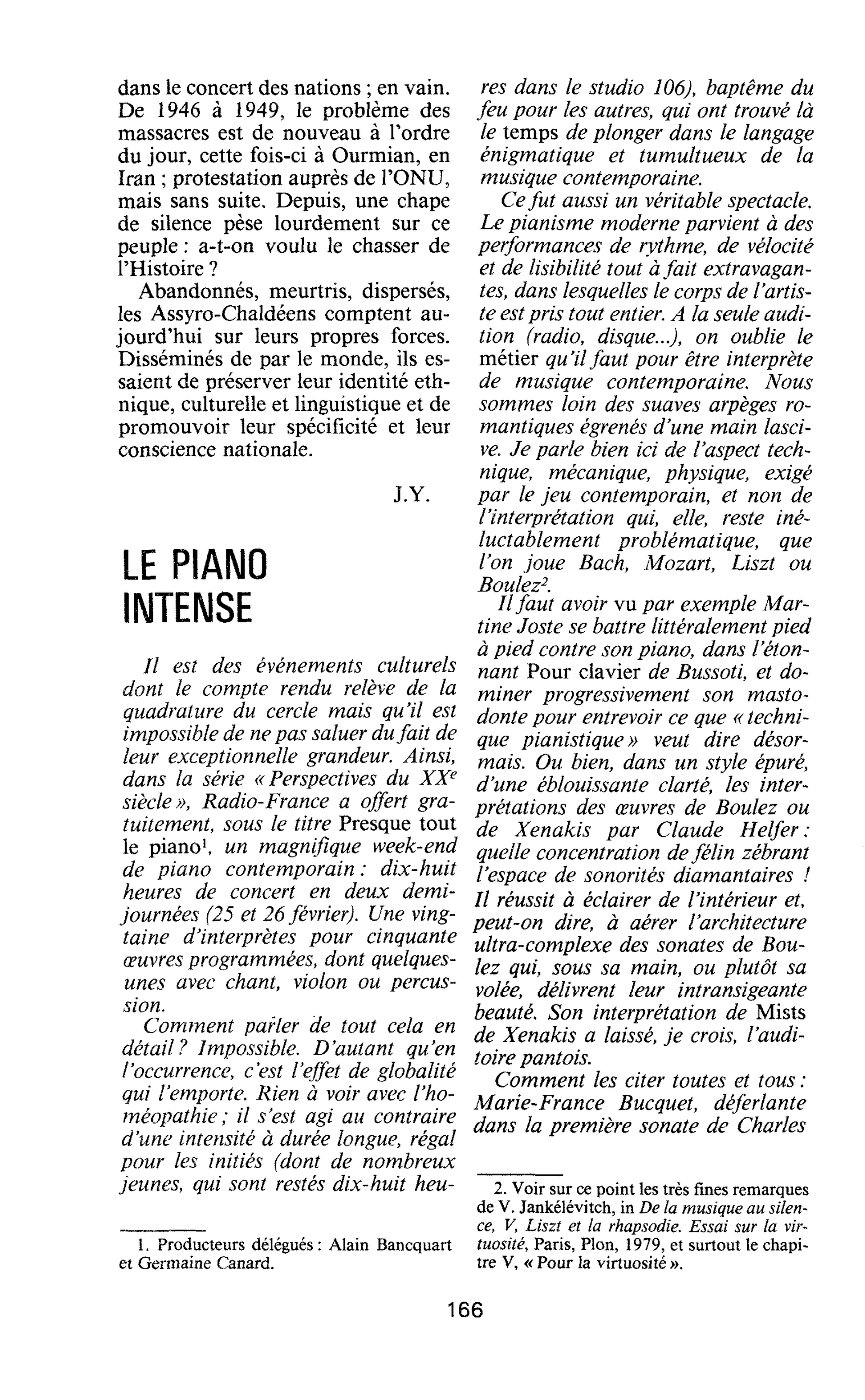 LE PIANO INTENSE