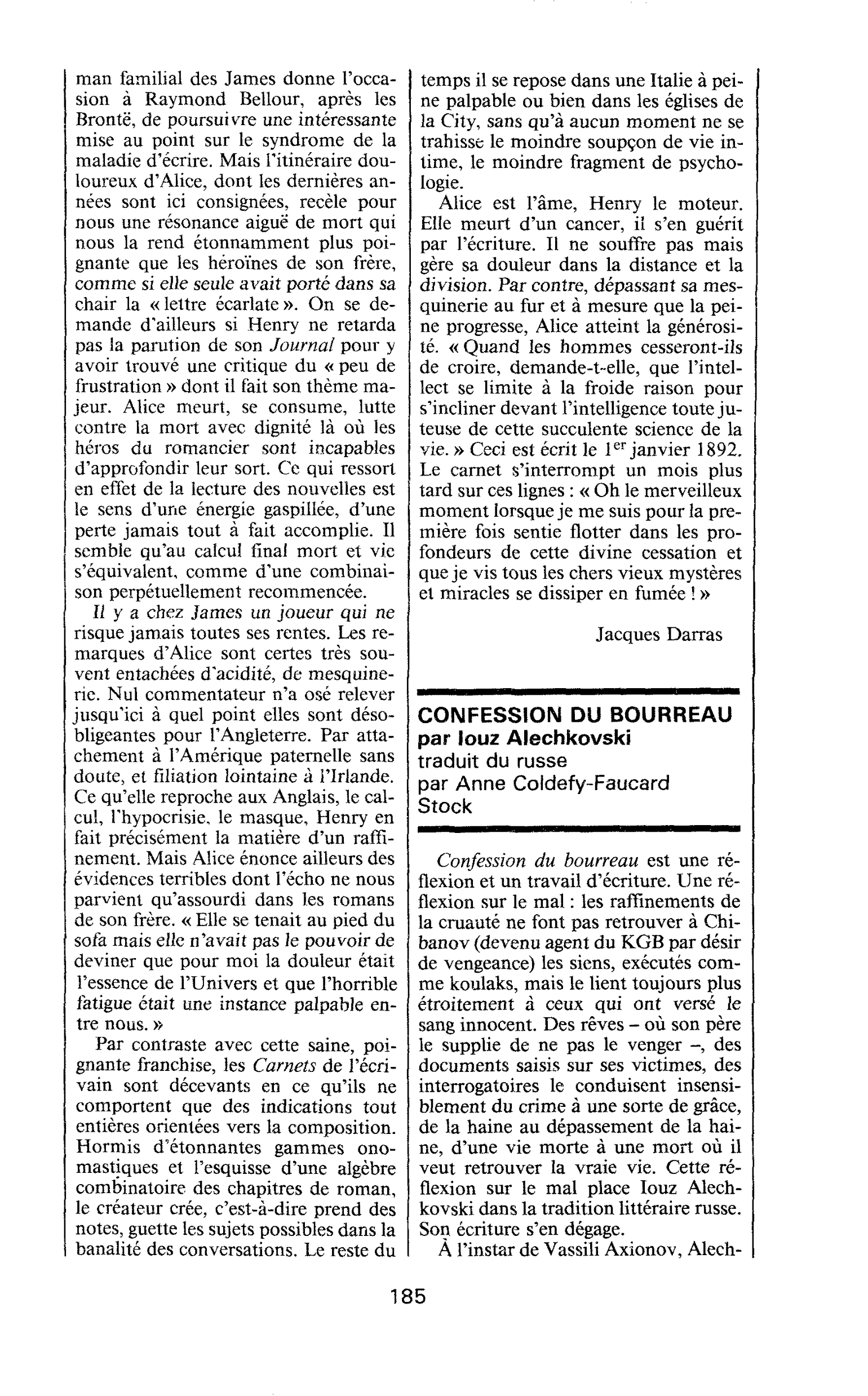 CONFESSION DU BOURREAU par louz Alechkovski