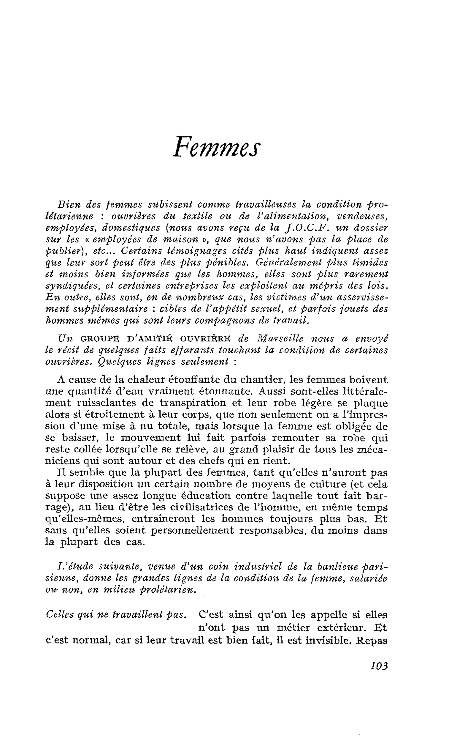 Femmes
