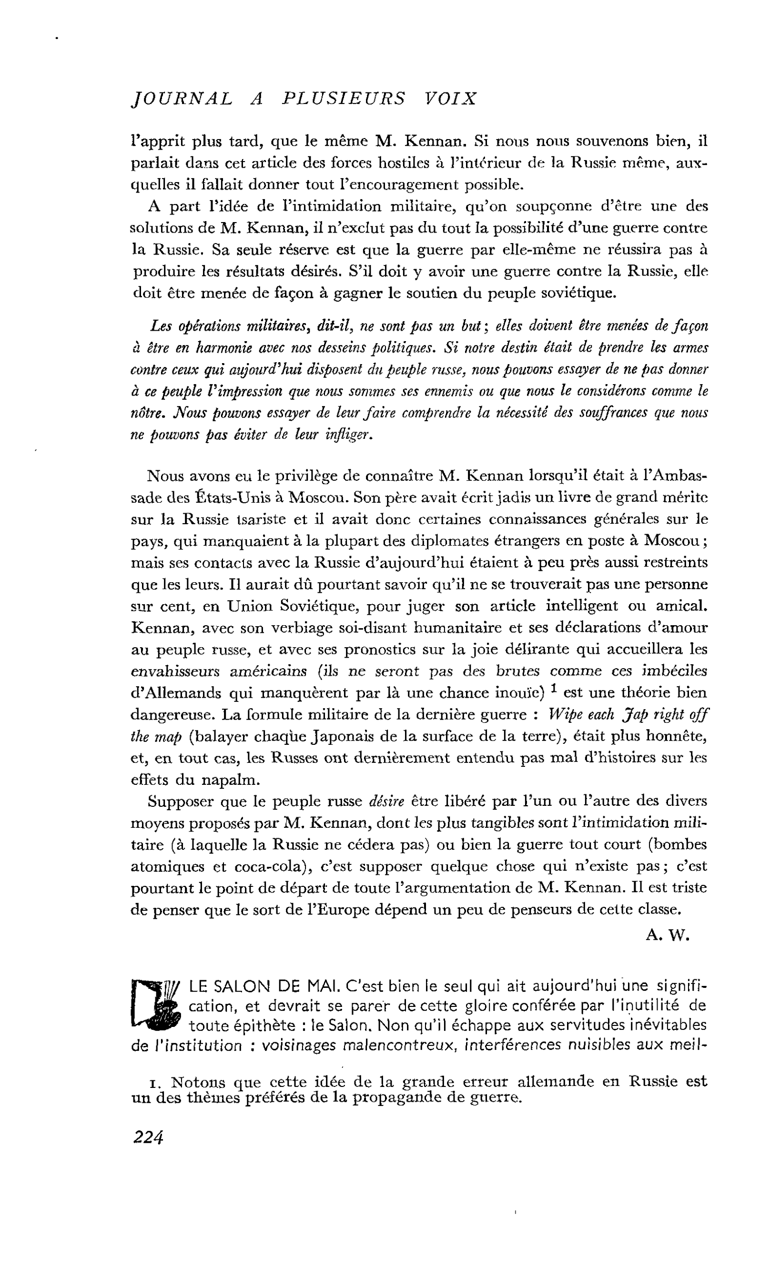 LE SALON DE MAI