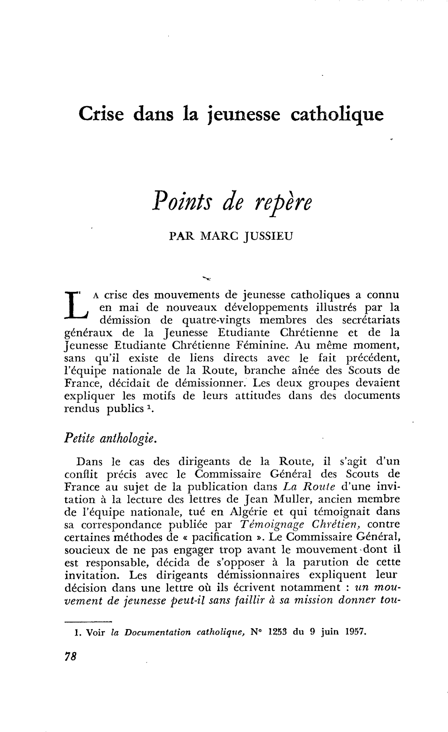 Points de repère
