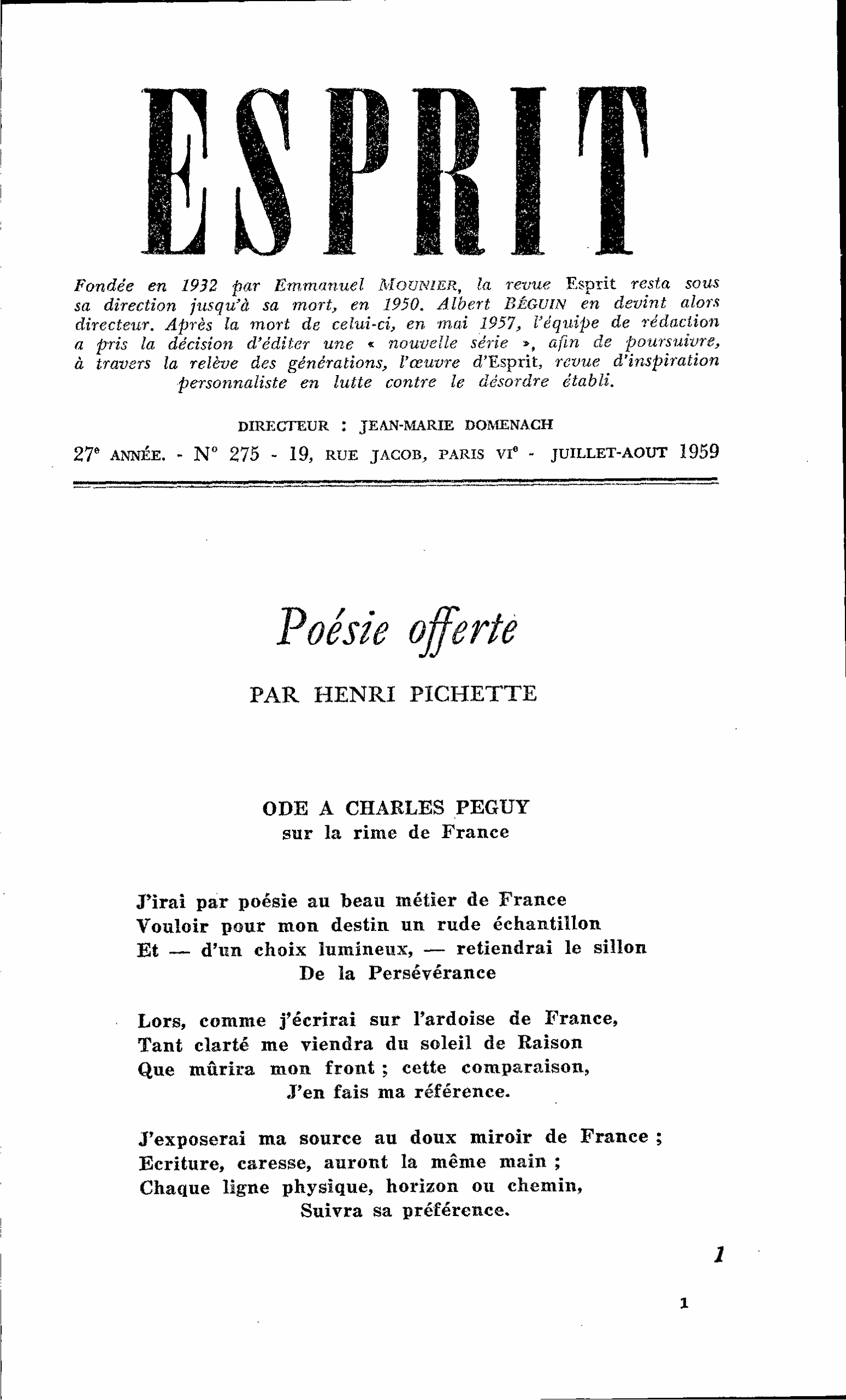 Poésie offerte