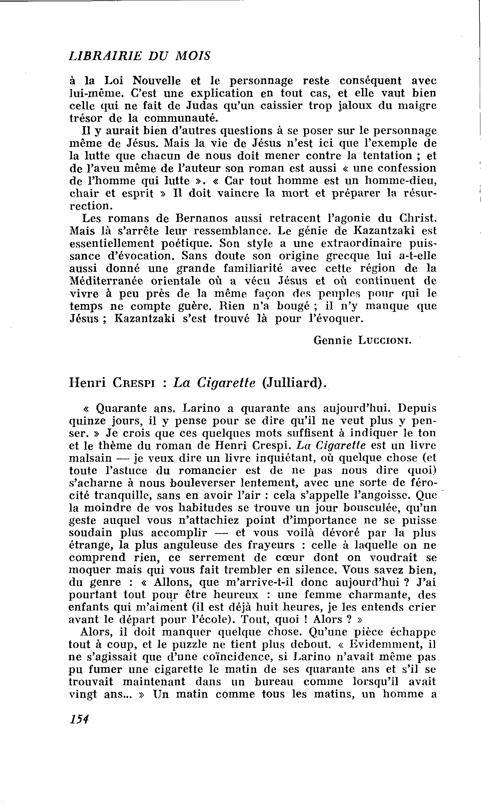 Henri Crespi : La Cigarette