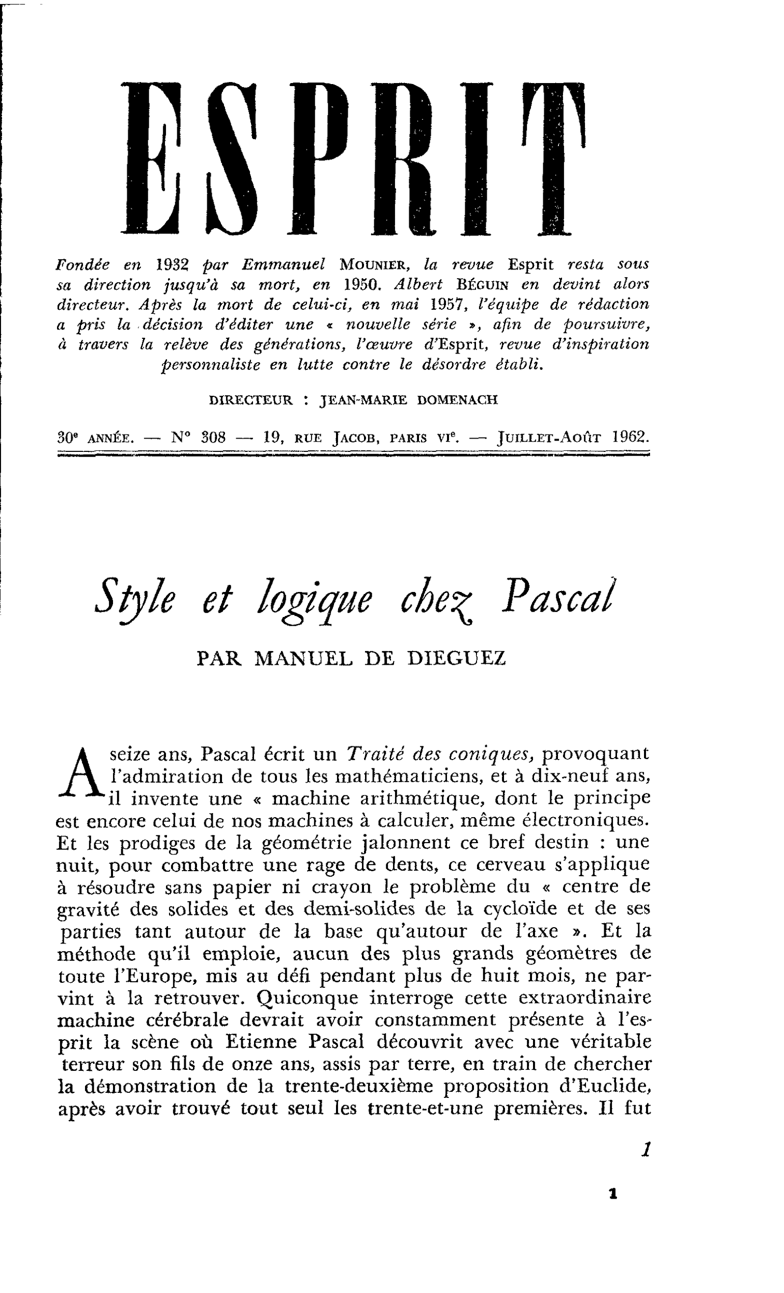 Style et logique chez Pascal