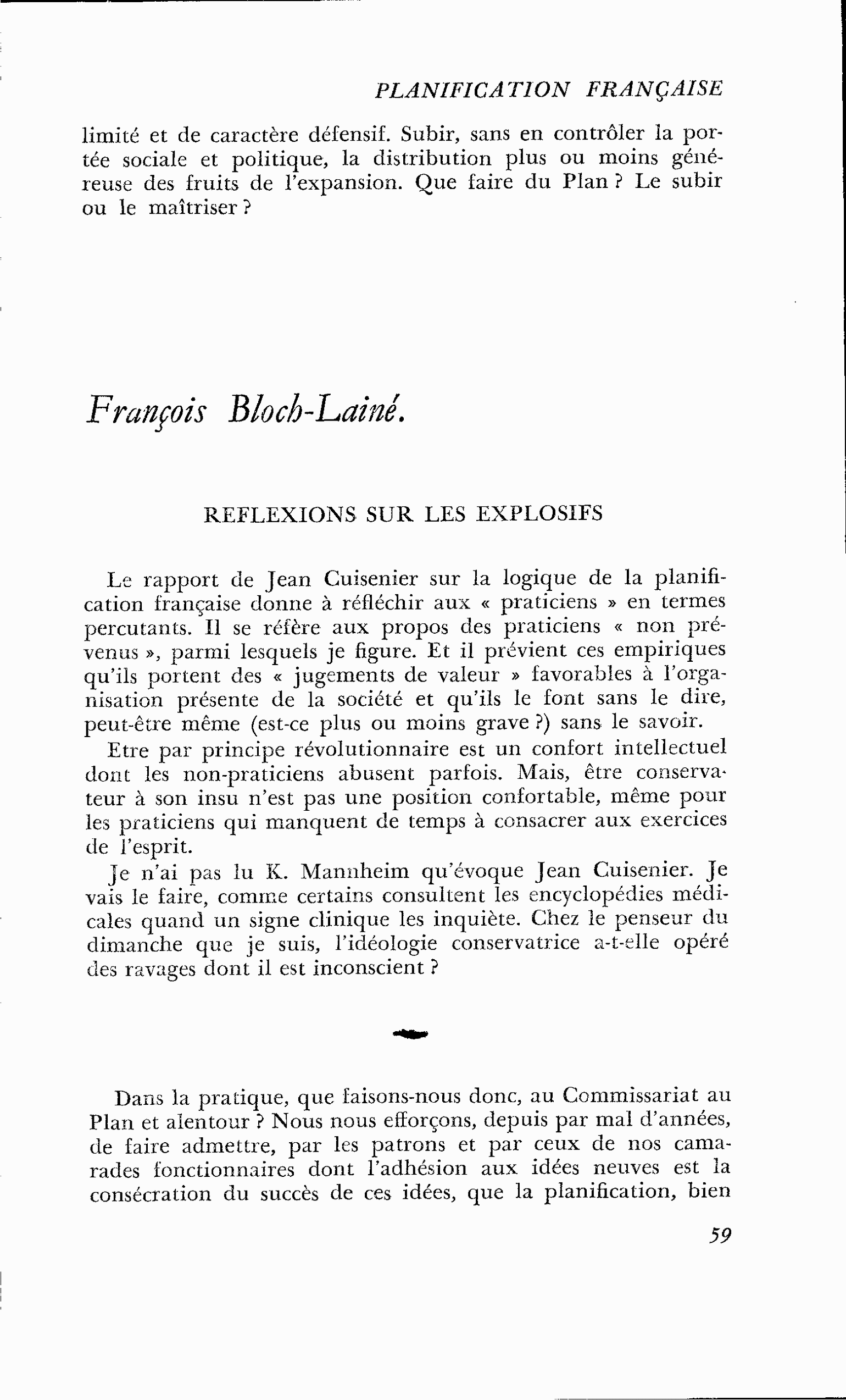 Réflexions sur les explosifs