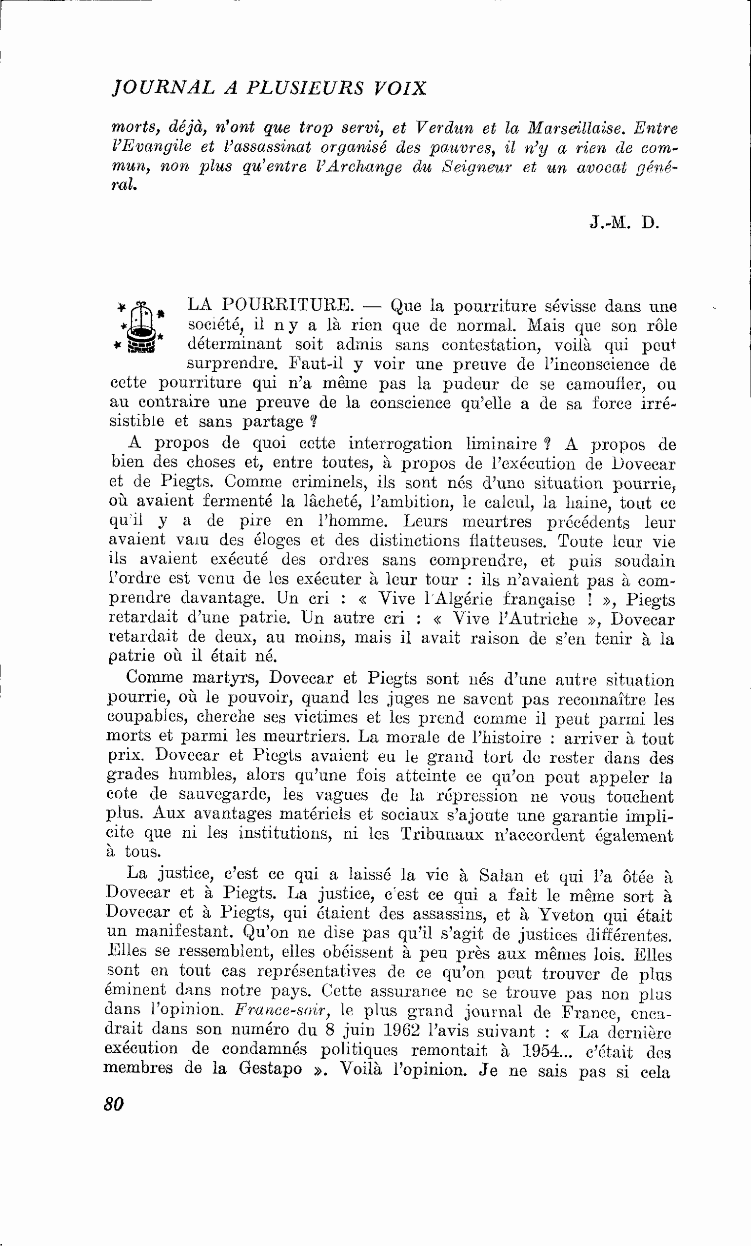 LA POURRITURE