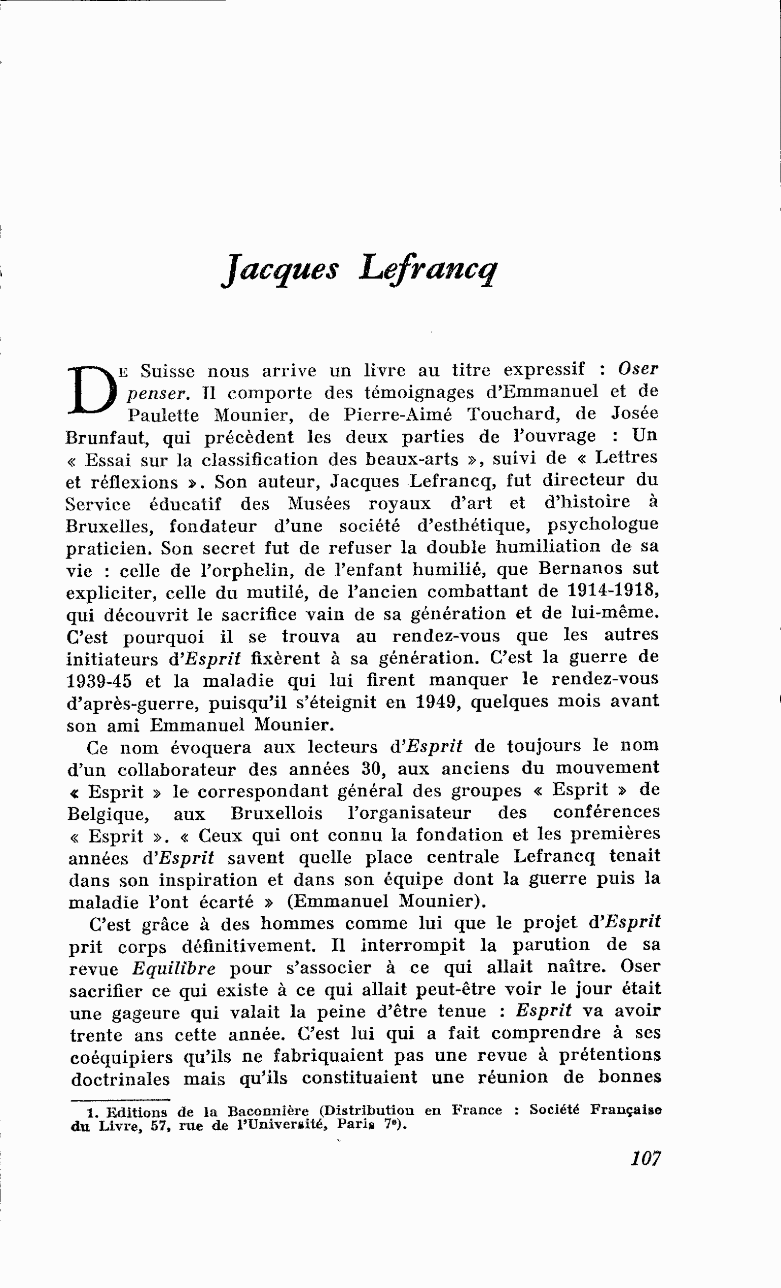 Jacques Lefrancq
