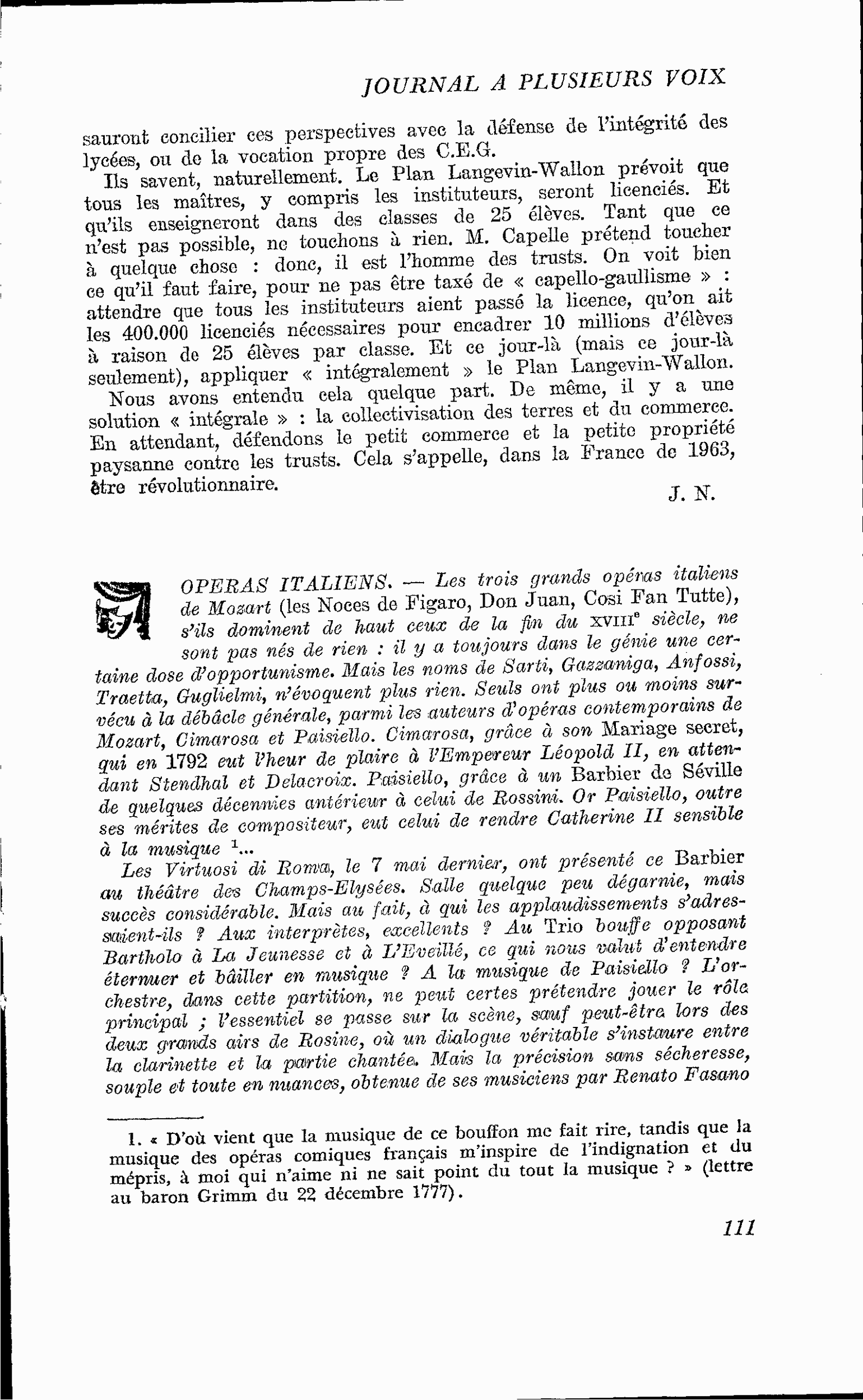 OPERAS ITALIENS