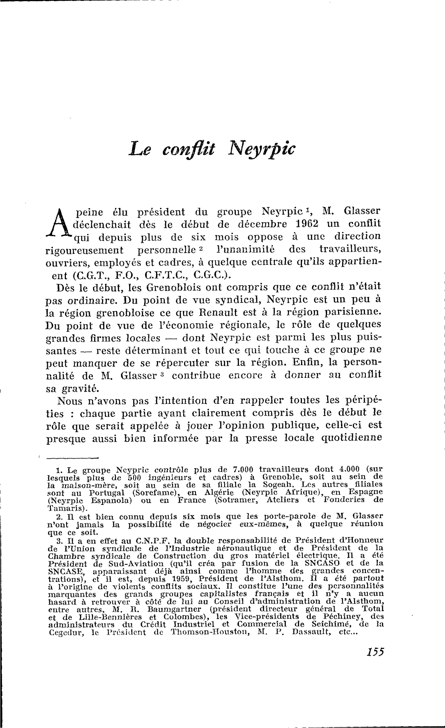 Le conflit Neyrpic
