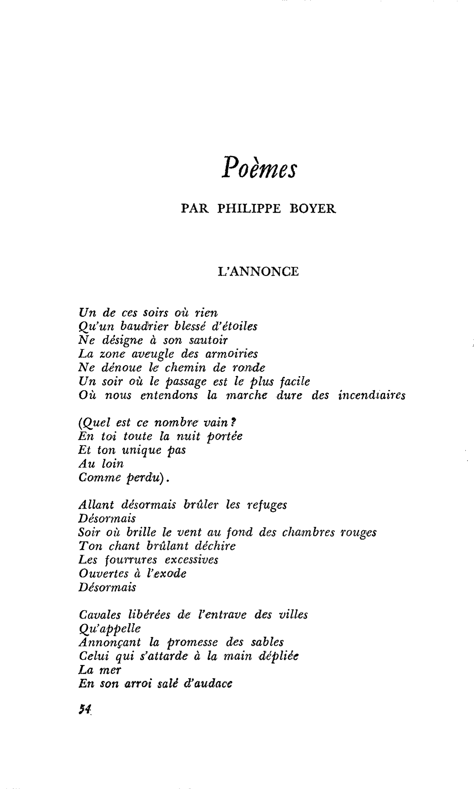 Poèmes