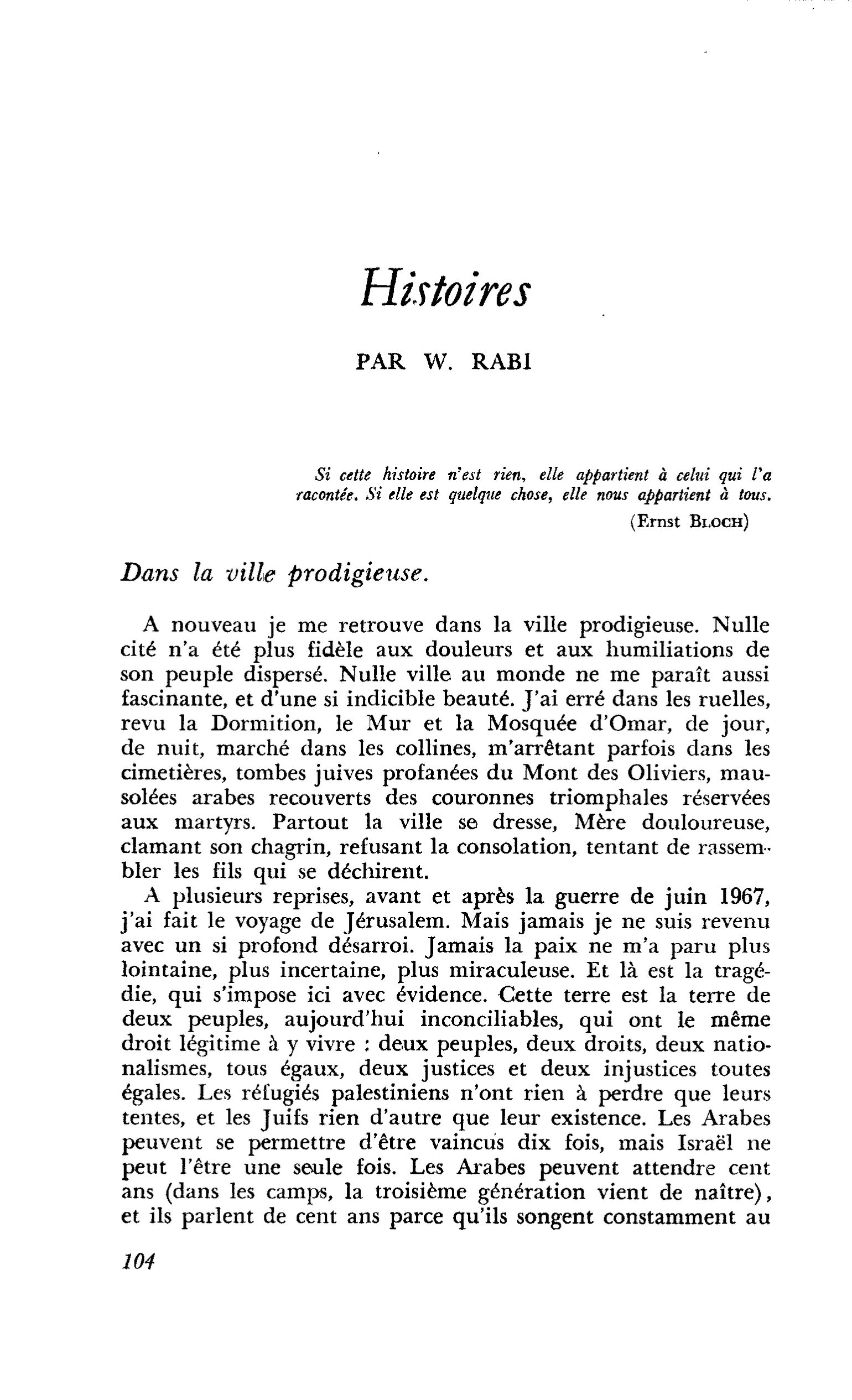 Histoires