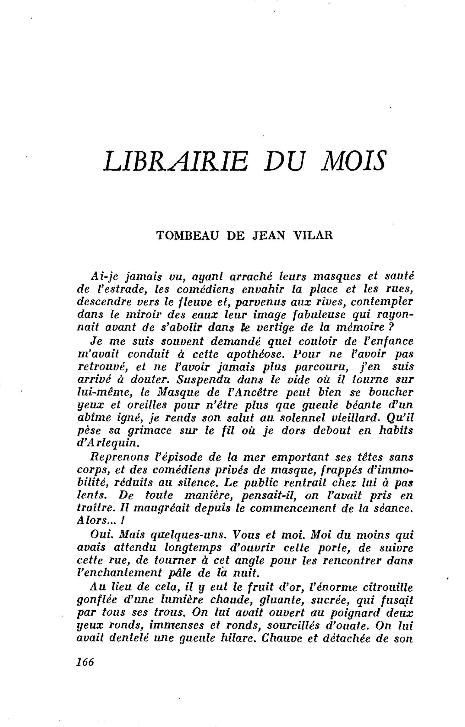 Tombeau de Jean Vilar
